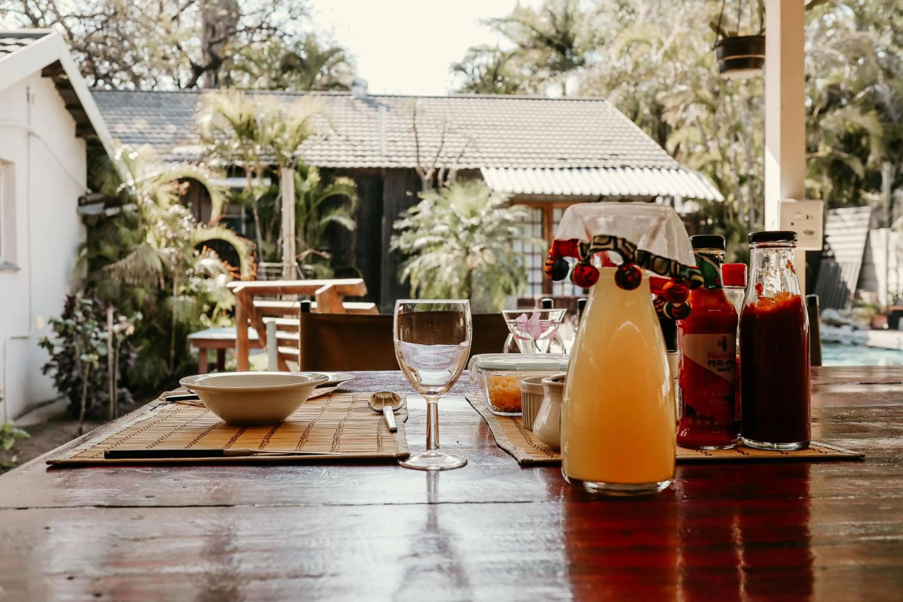 Patio in A Traveller's Palm