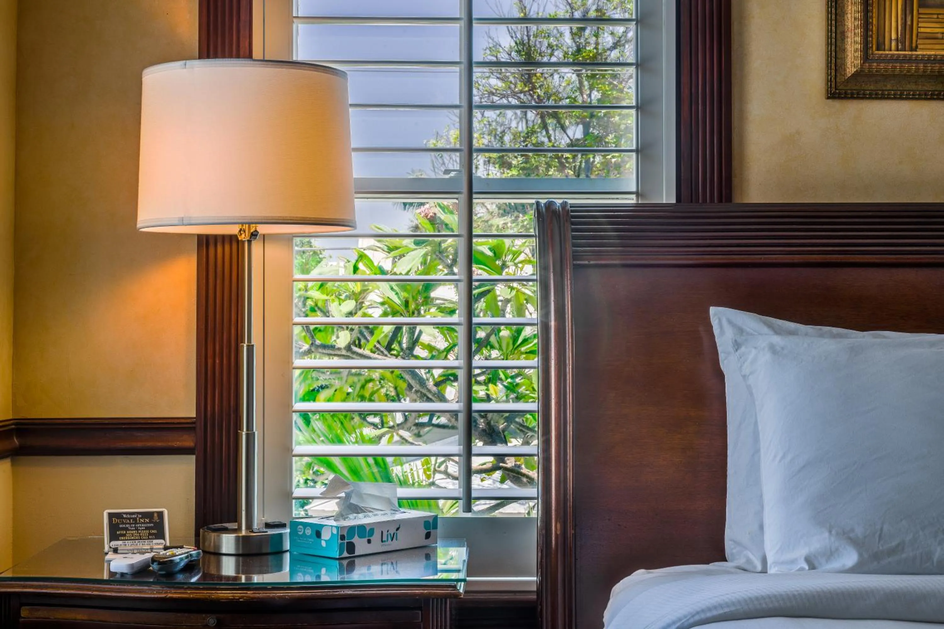 Decorative detail, Bed in Duval Inn - Key West