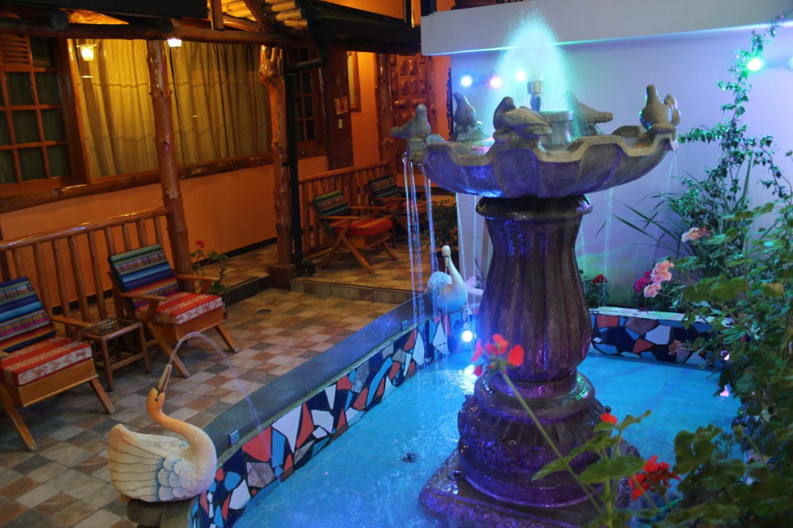 Patio in HOTEL El INDIO