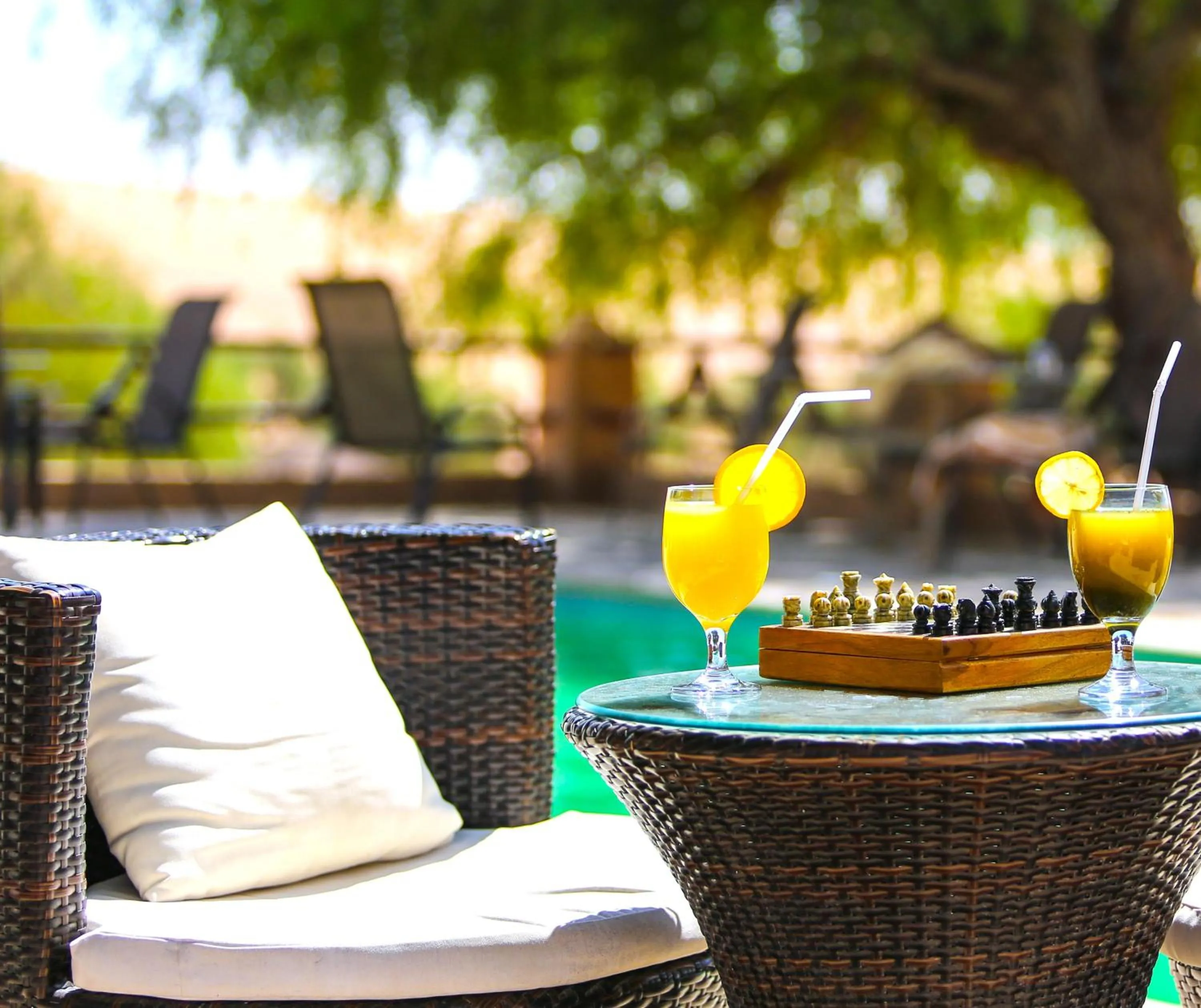 Lobby or reception in Thousand Nights Camp