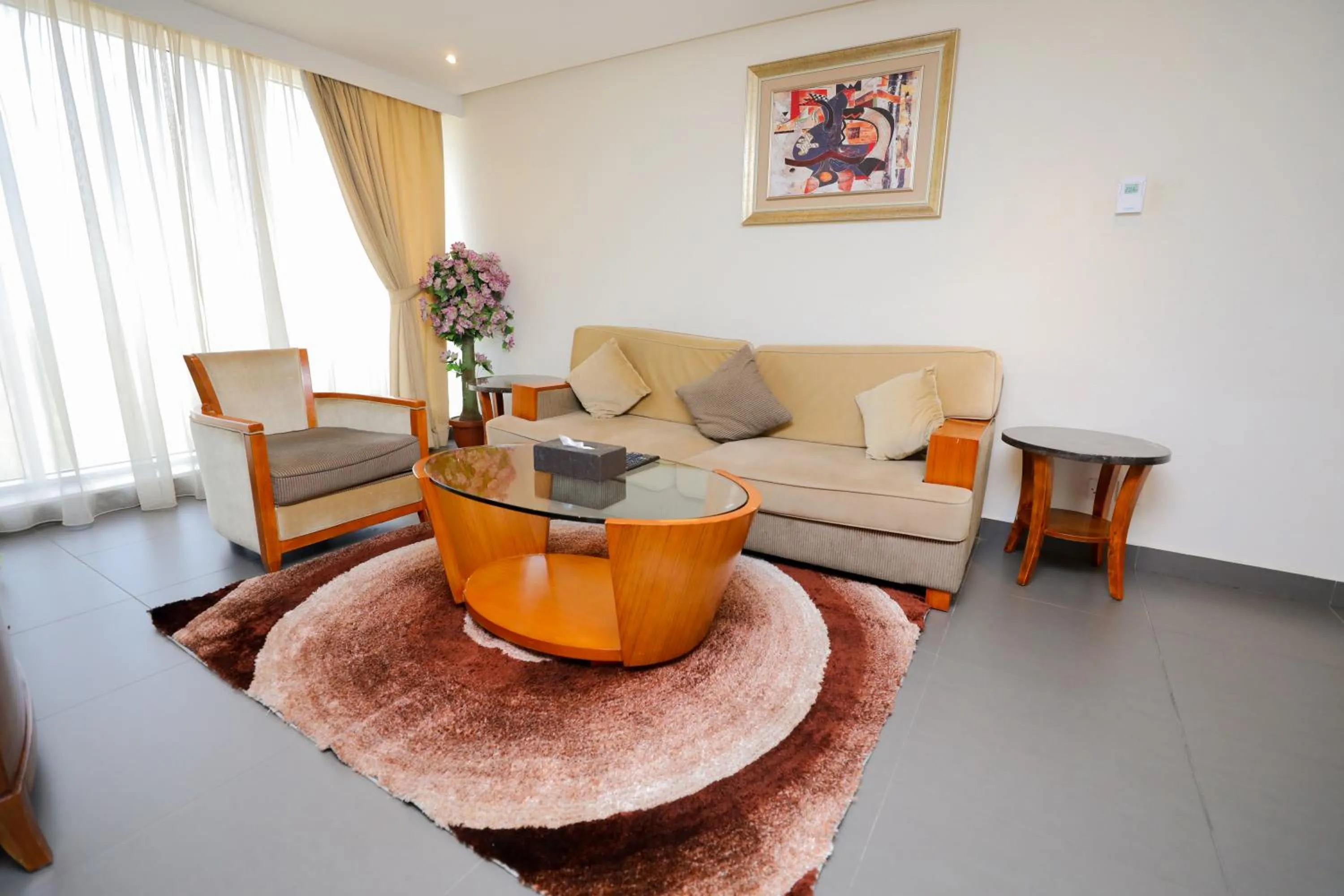 Living room in ماجيك سويت ابوحليفة Magic Suite Abu Halifa