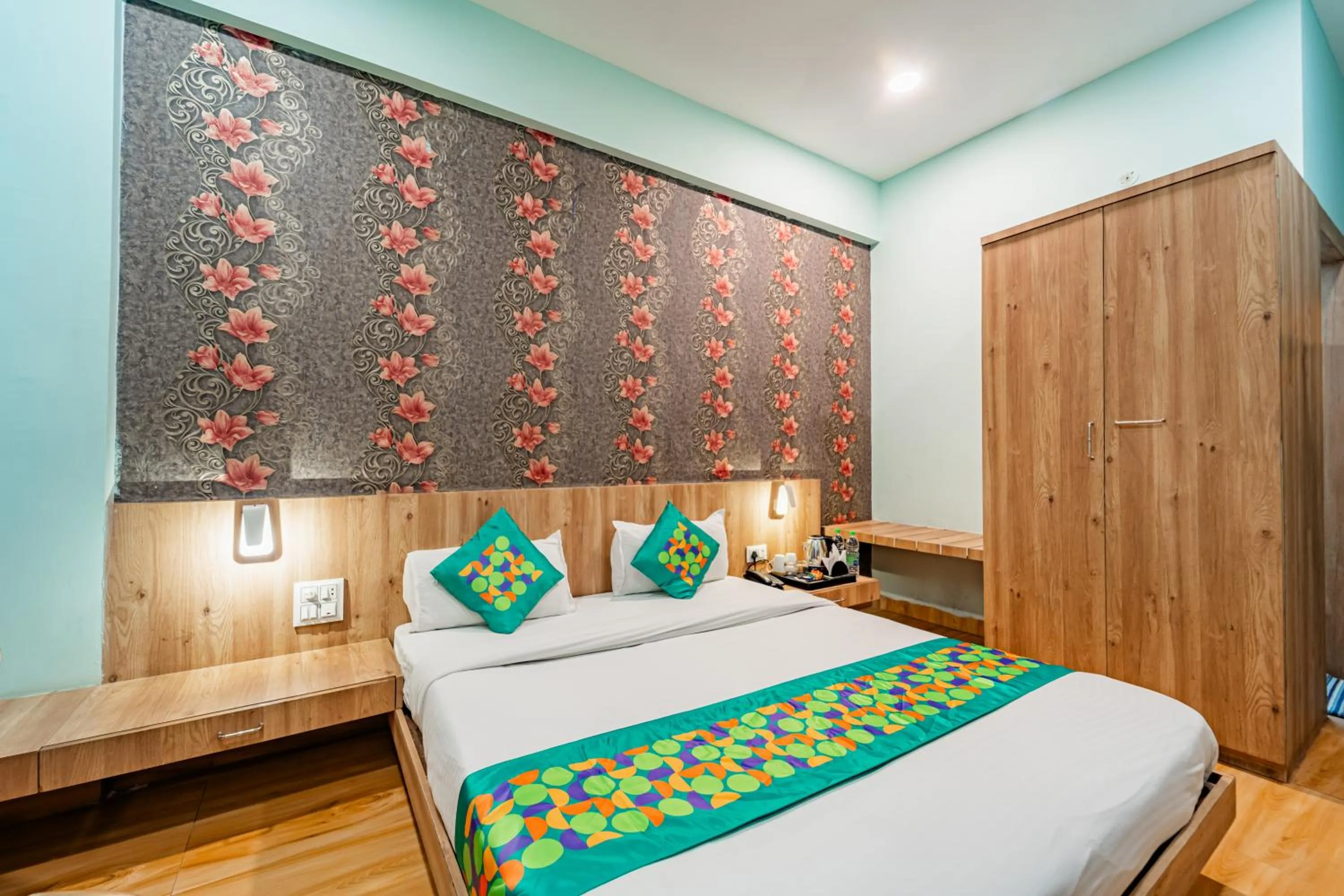 Bedroom, Bed in Treebo Musk