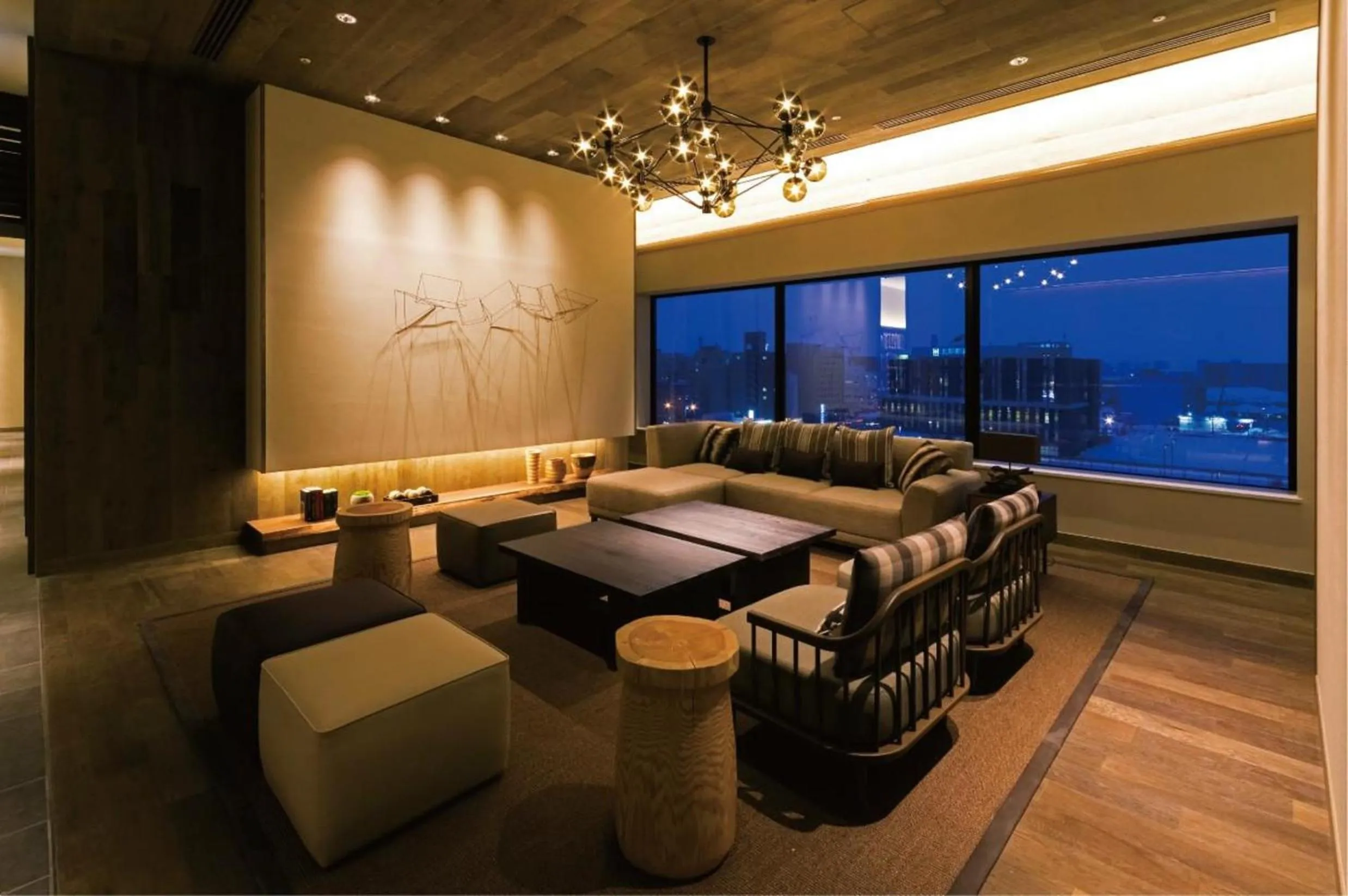 Seating area in JR Inn Asahikawa