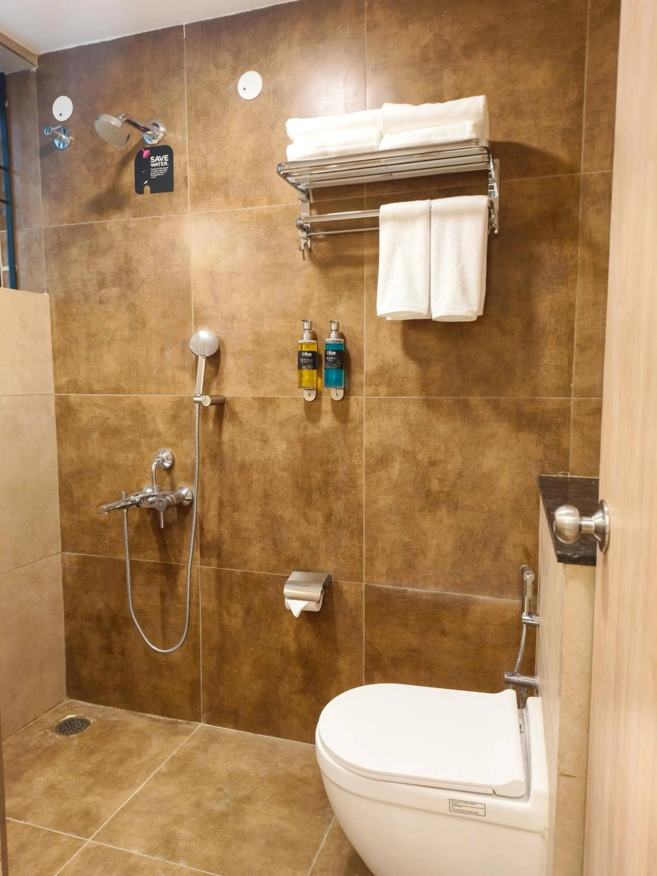 Shower in Olive Hotel Millers Road by Embassy Group