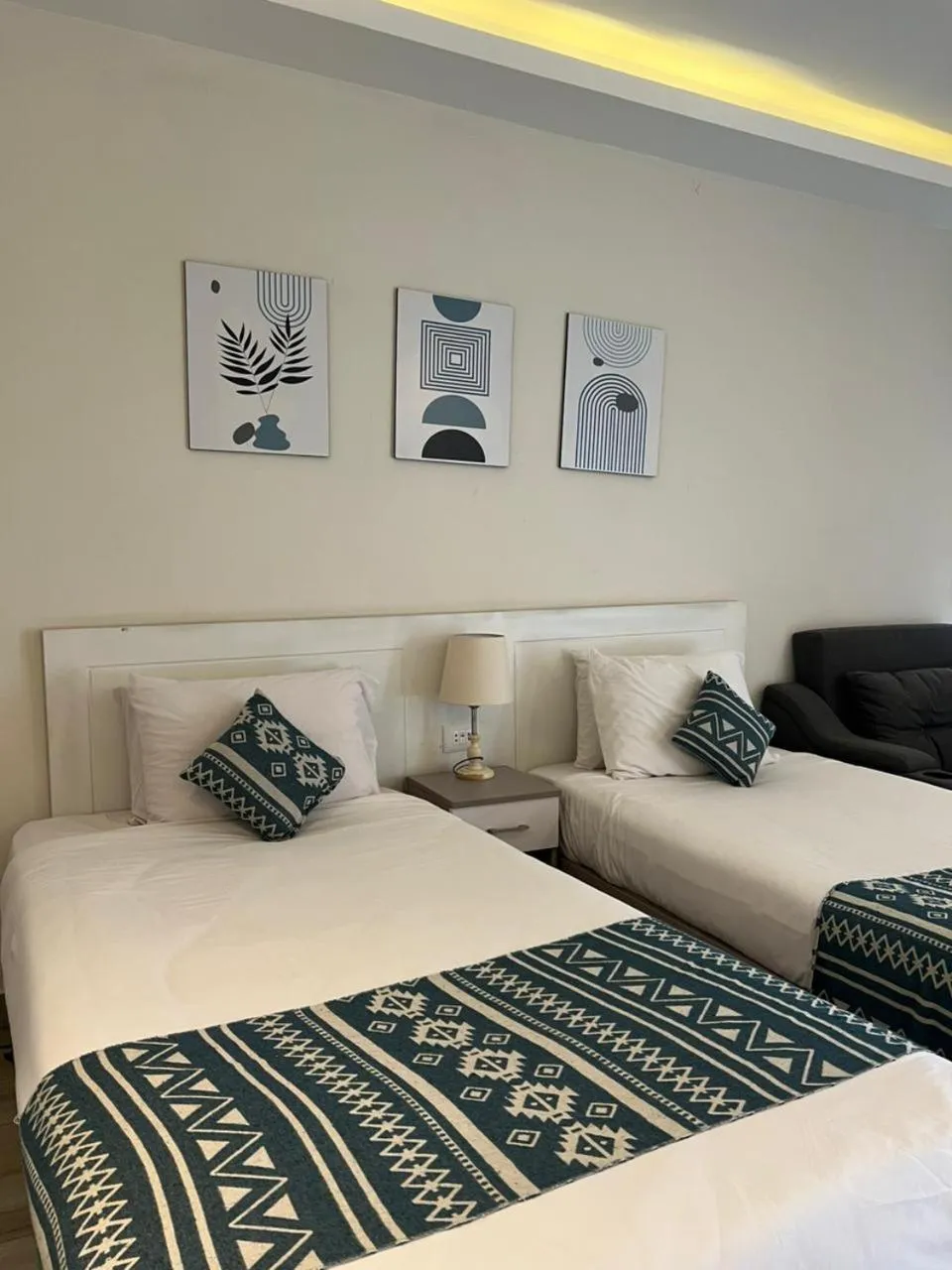 View (from property/room), Bed in Maria Pyramids House