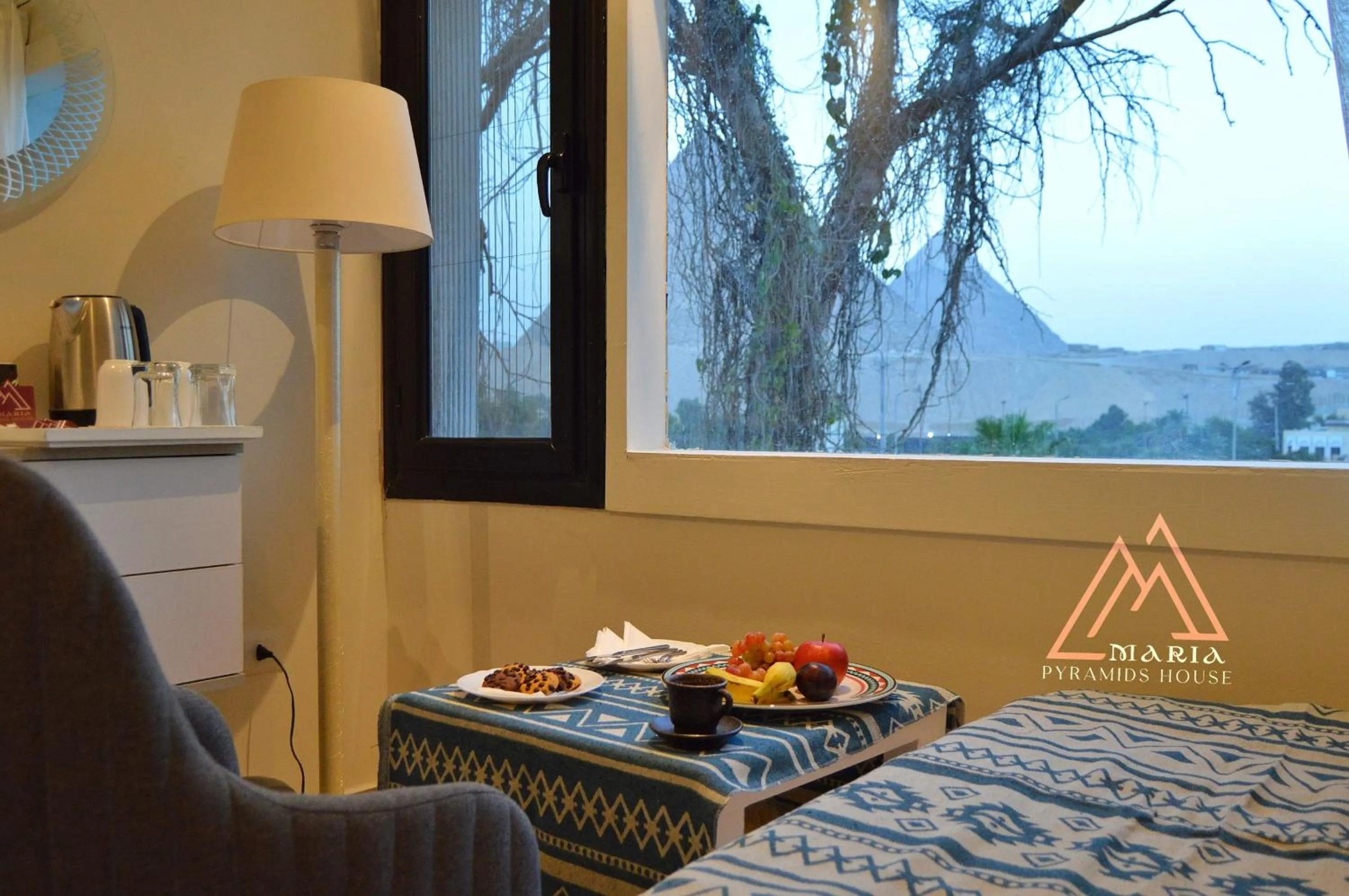 Natural landscape in Maria Pyramids House