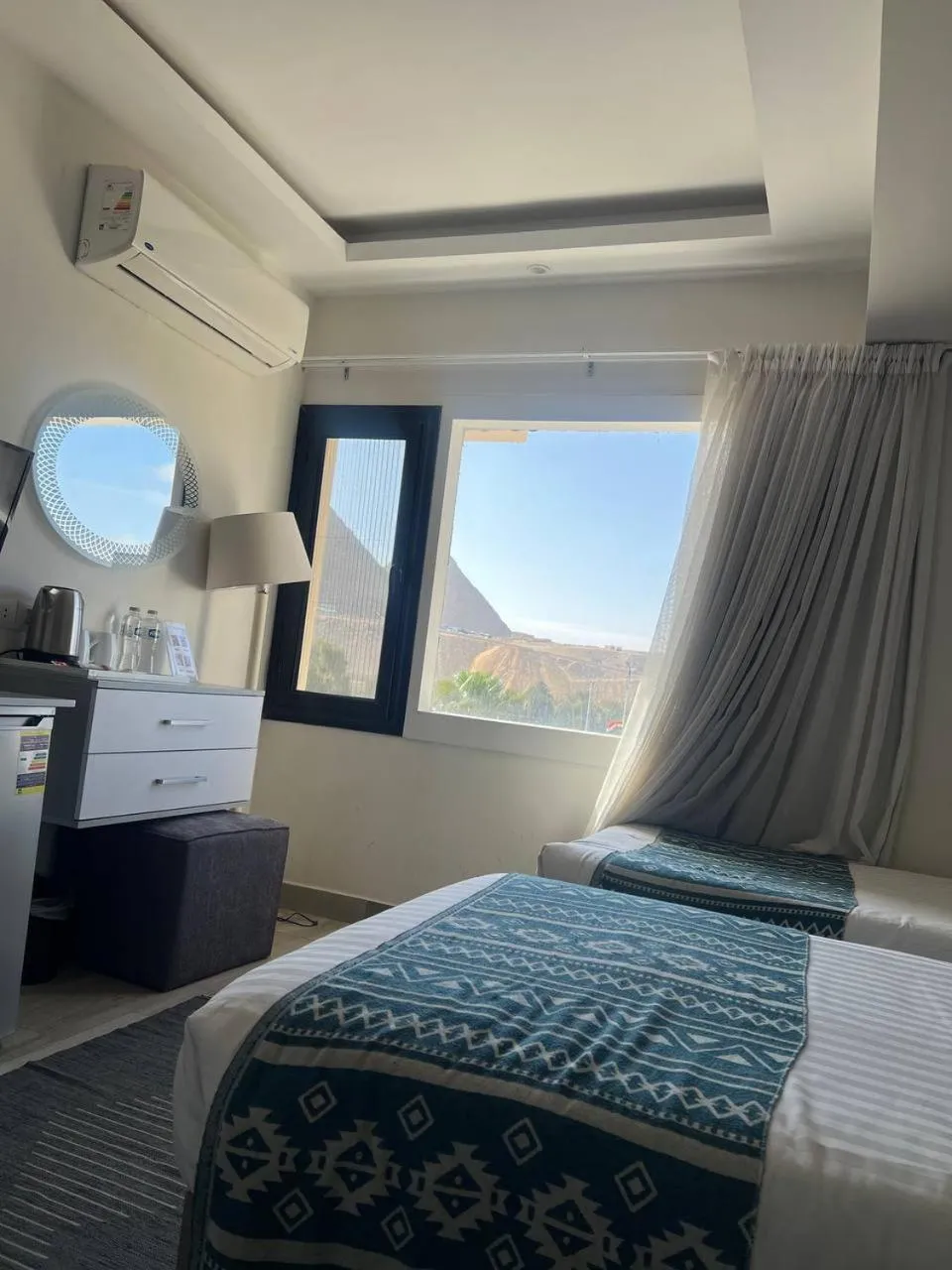 Natural landscape, Bed in Maria Pyramids House