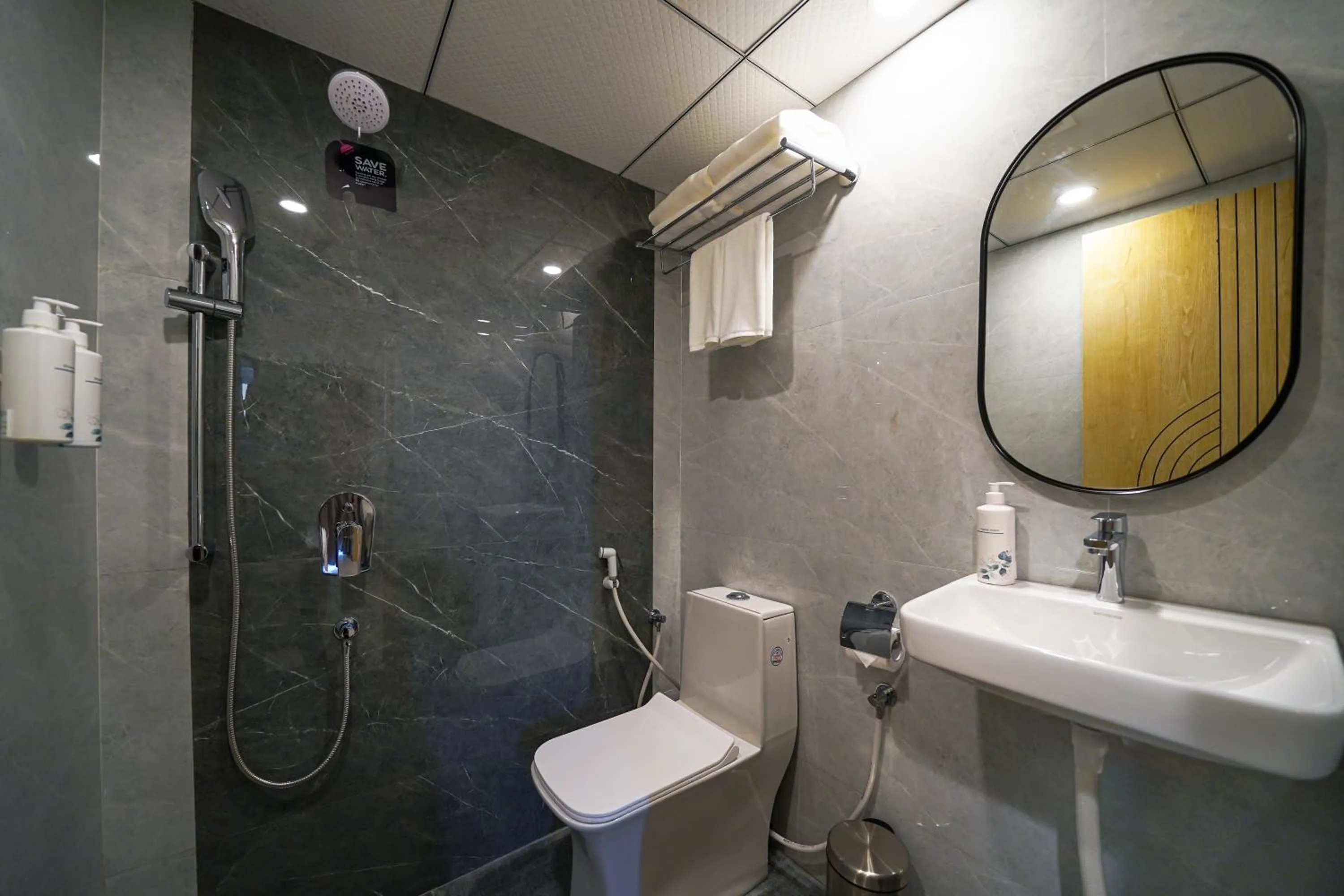 Bathroom in Olive Hotel Kundalahalli by Embassy Group