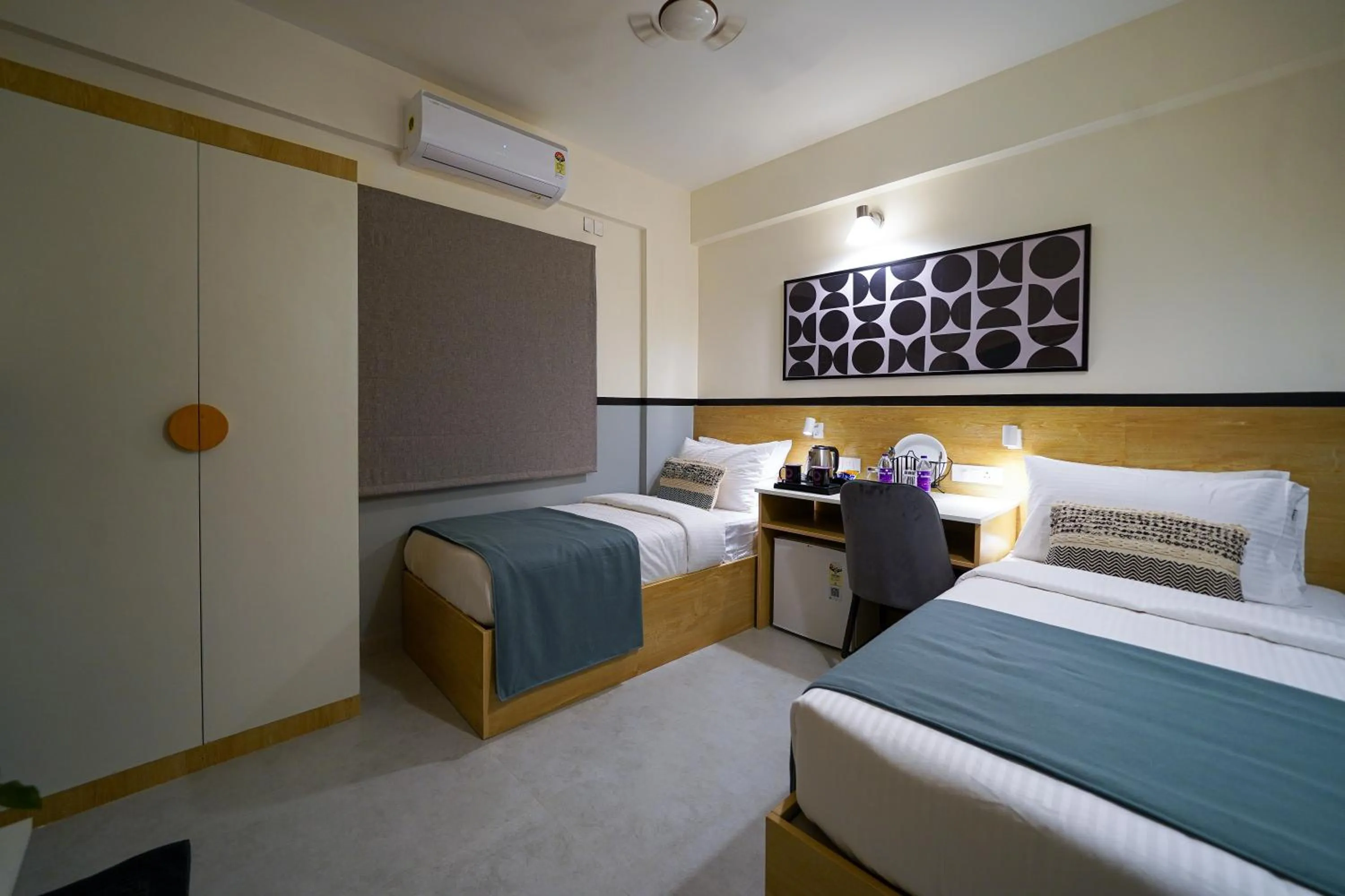 Bedroom, Bed in Olive Hotel Kundalahalli by Embassy Group