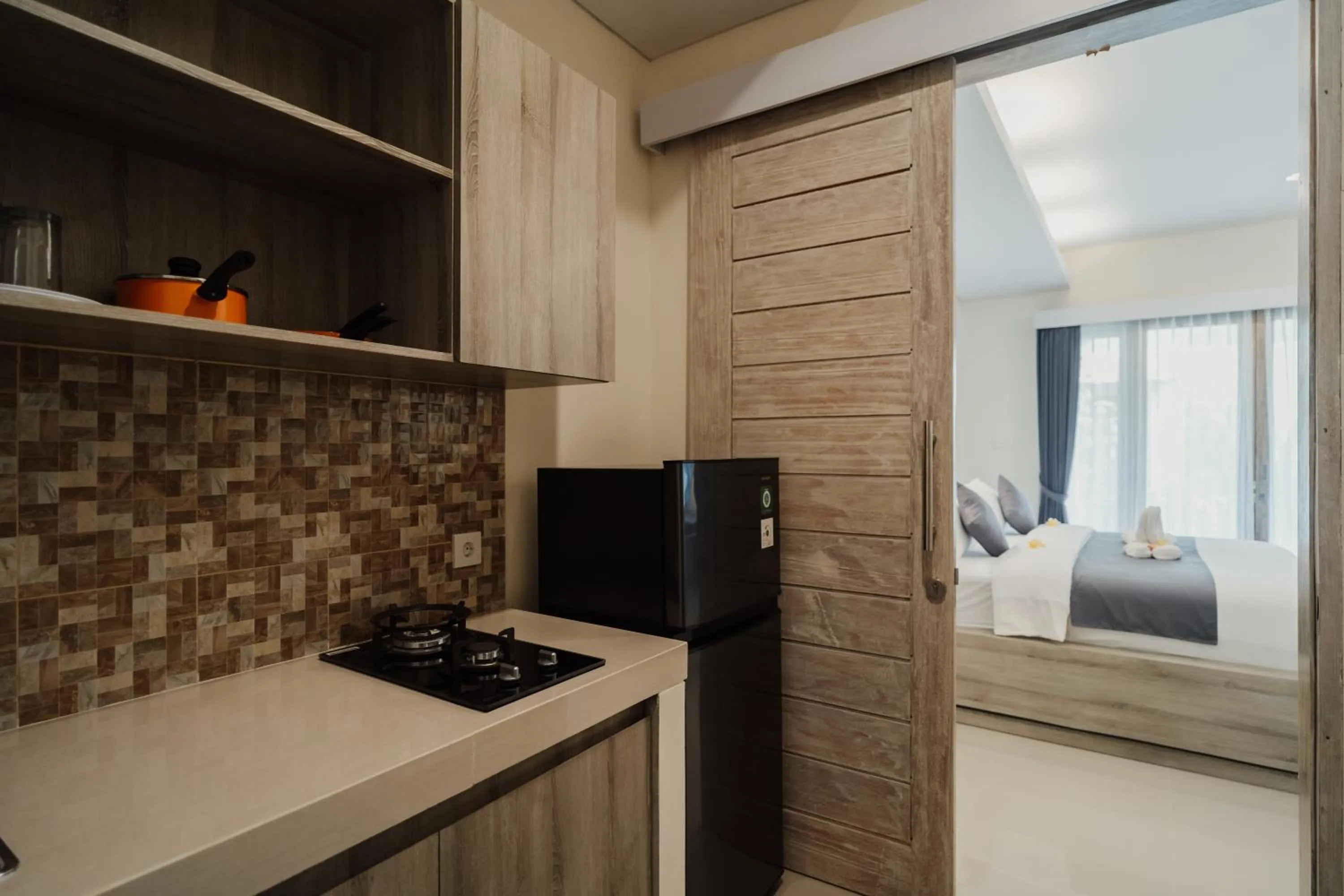 kitchen in D'Leafy Seminyak