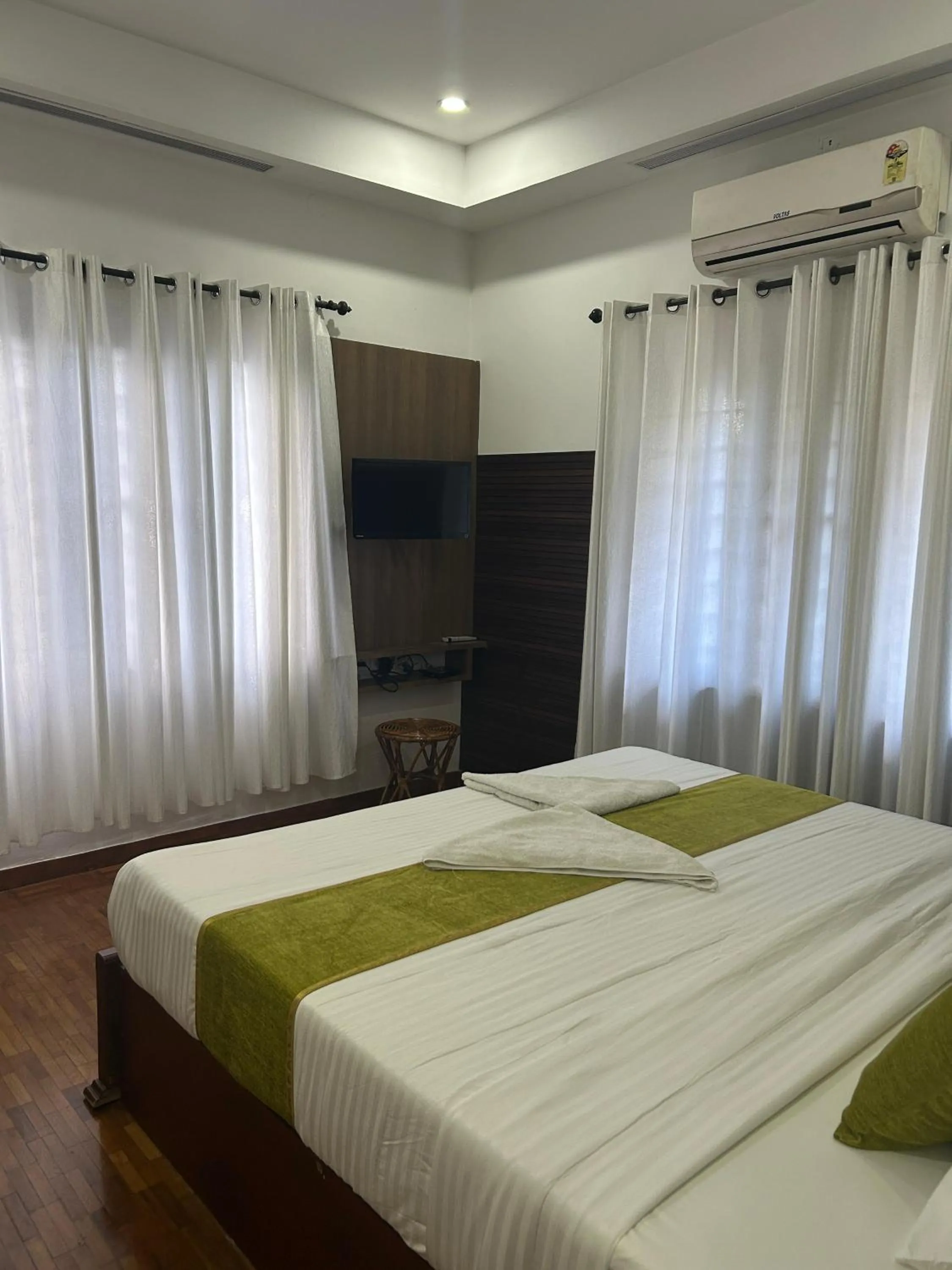 Bed in Mistygreen Homestay Thekkady