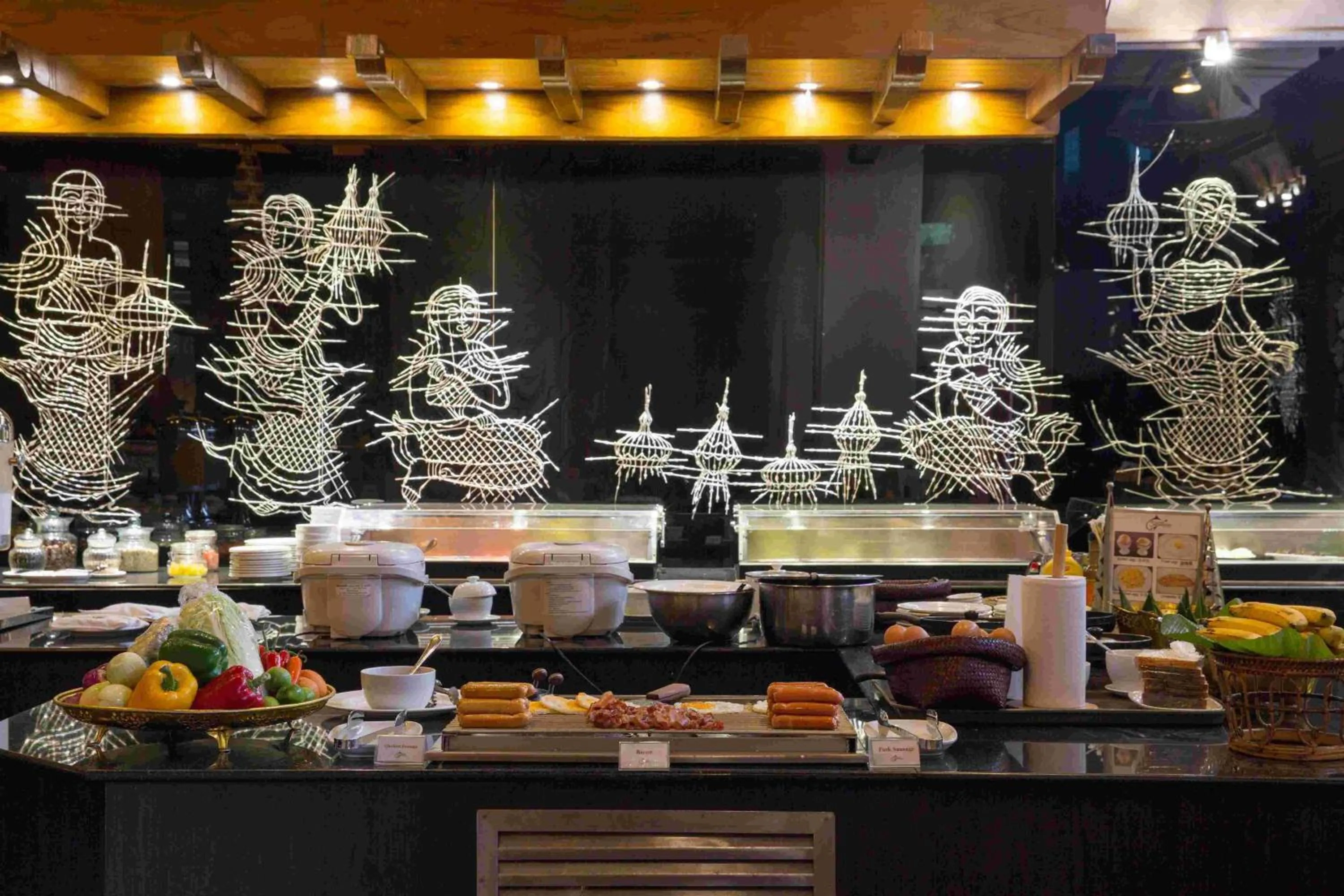 Buffet breakfast in The Baray Villa by Sawasdee Village