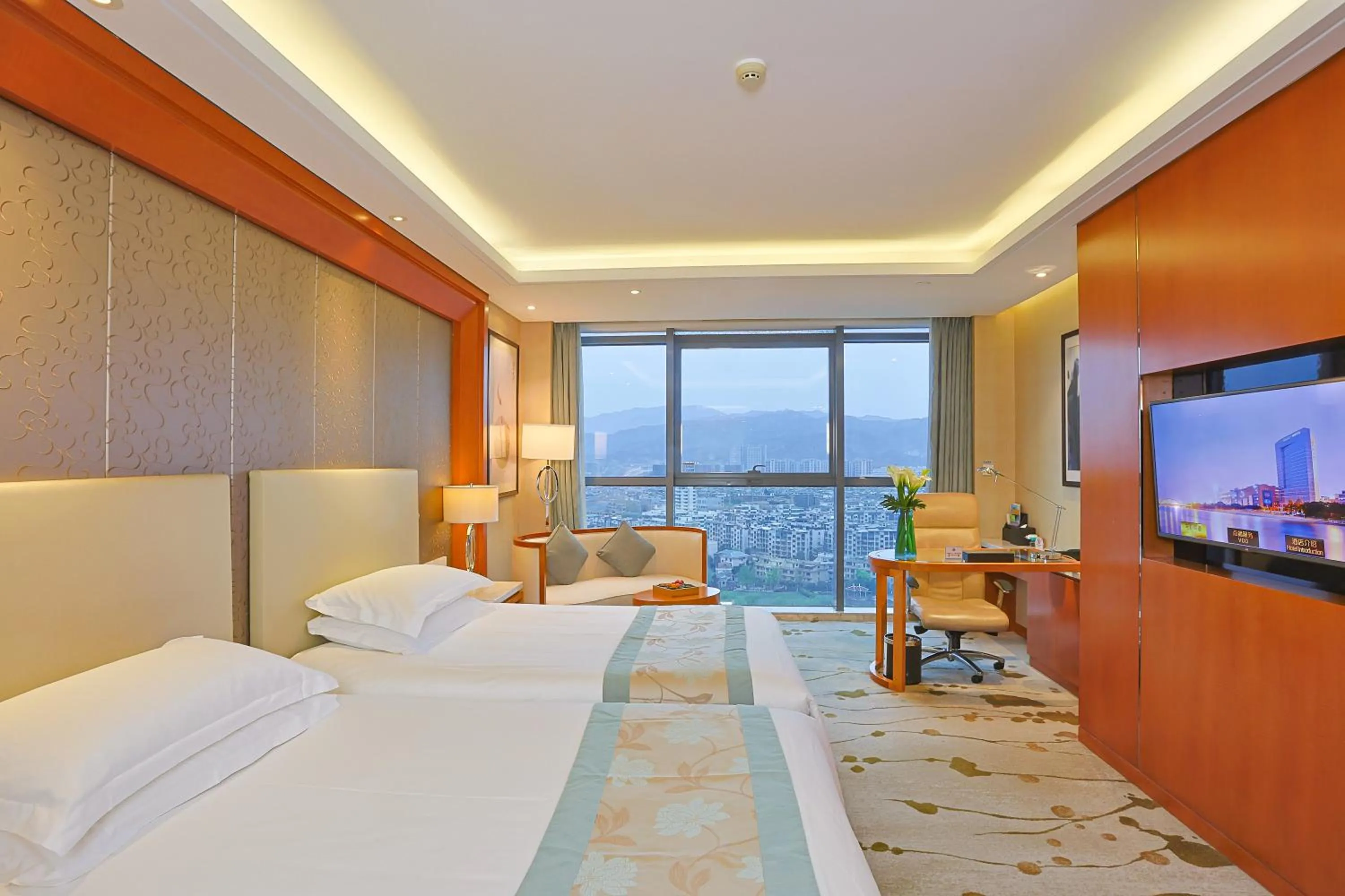 Bed in Yiwu Shangcheng Hotel