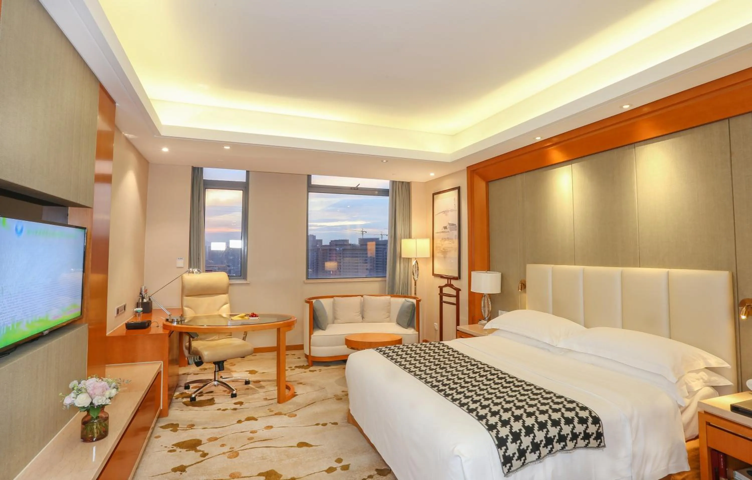 Photo of the whole room, Bed in Yiwu Shangcheng Hotel