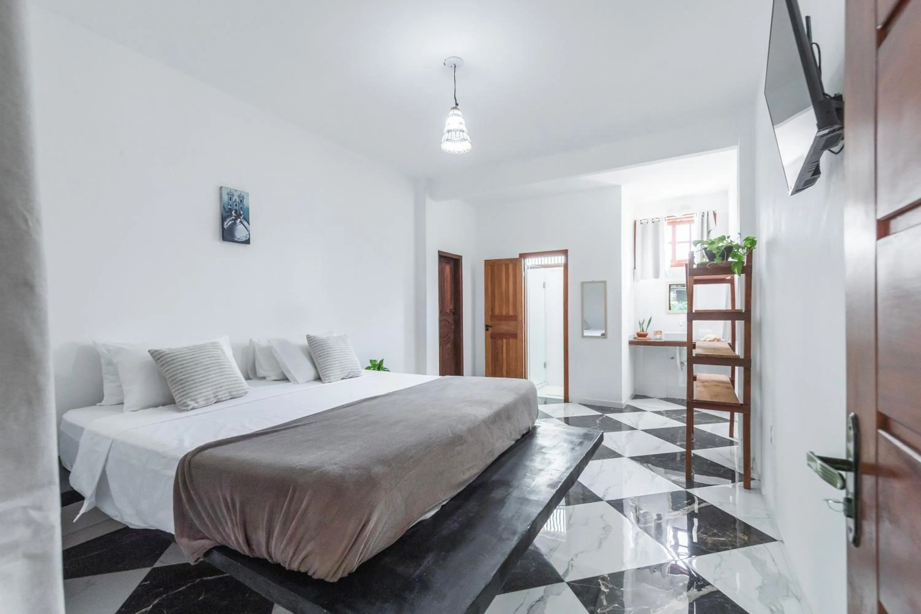 Bed in Pousada Arraial dos Sonhos