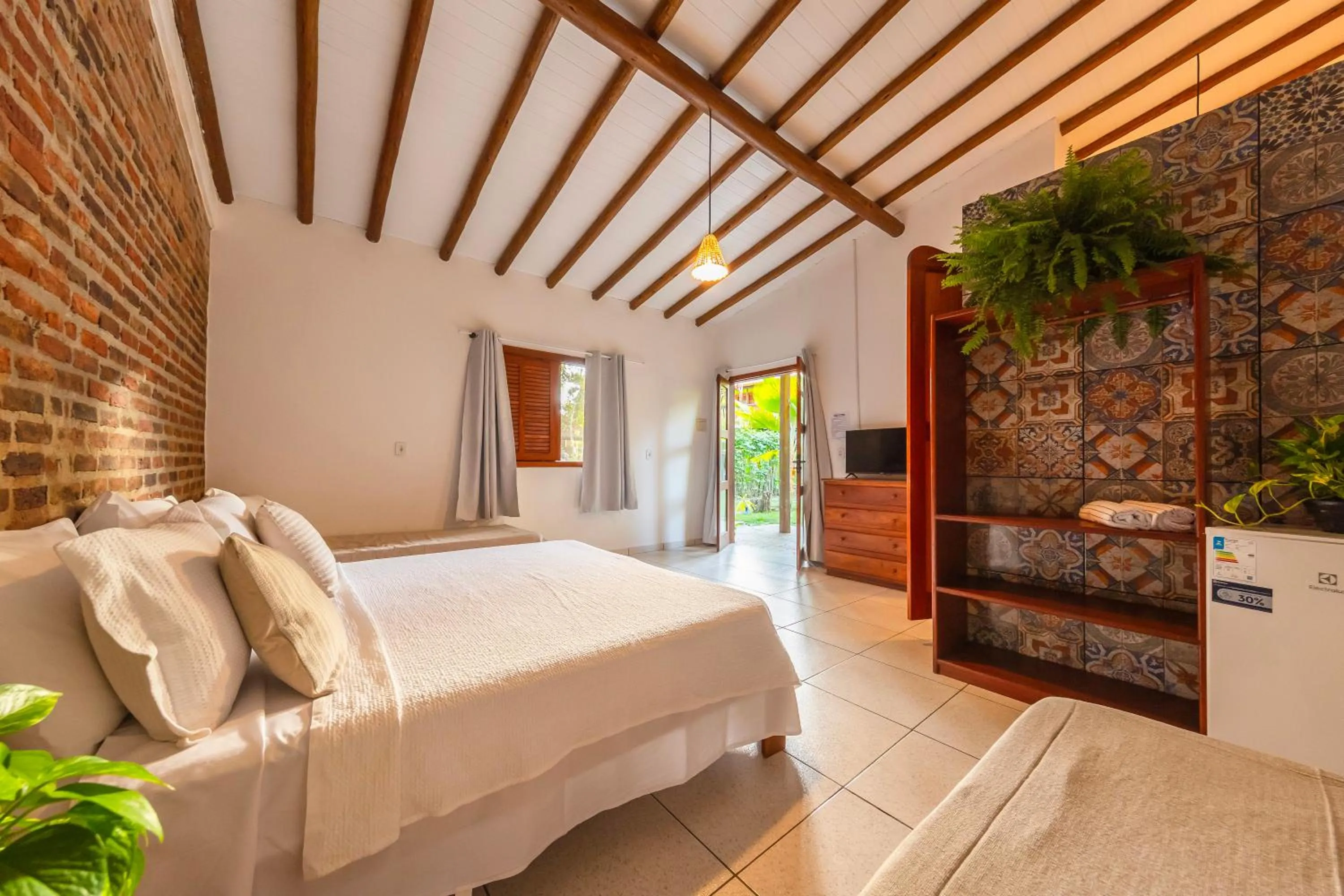 Bed in Pousada Arraial dos Sonhos