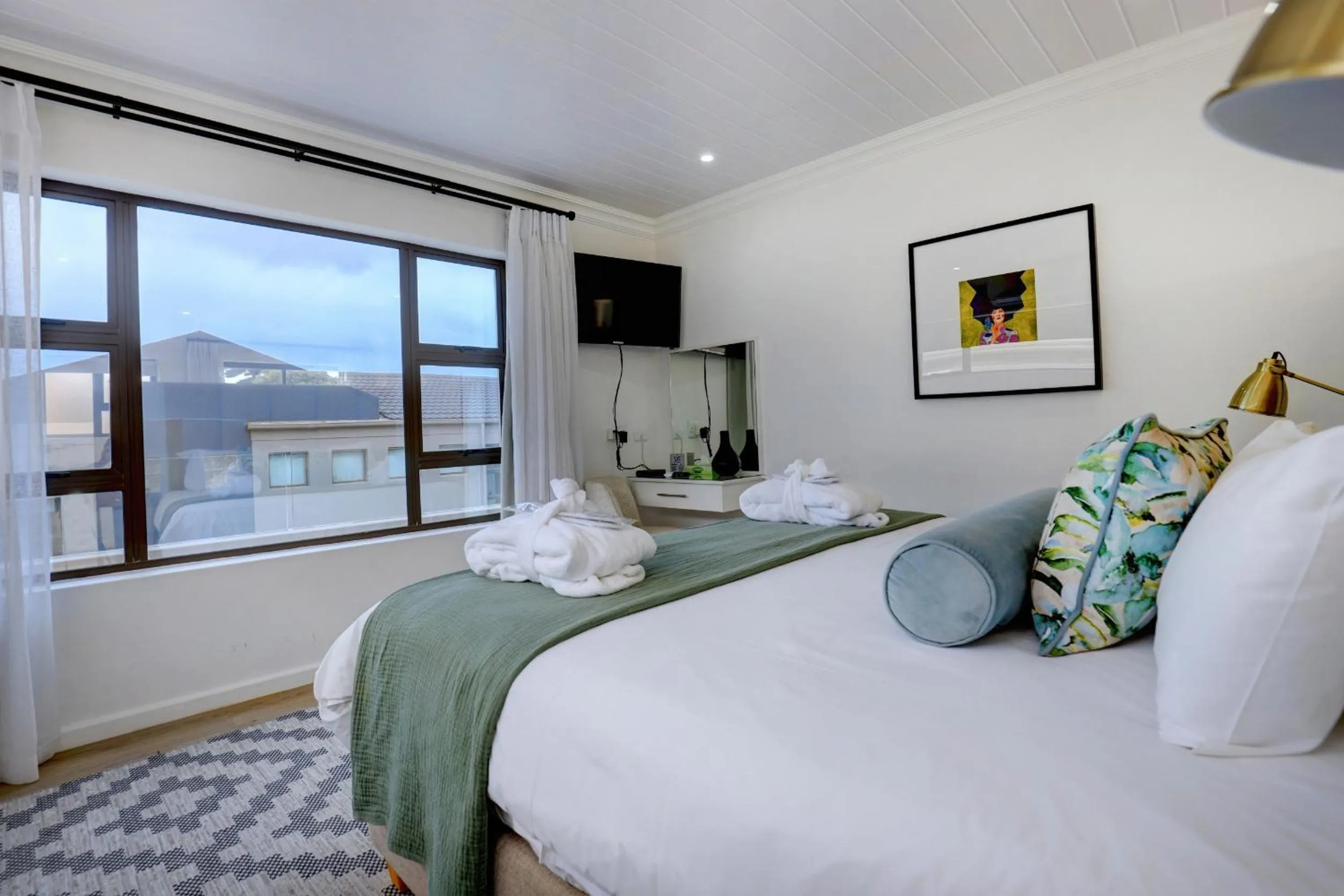 Bed in Bay Lodge on the Beach