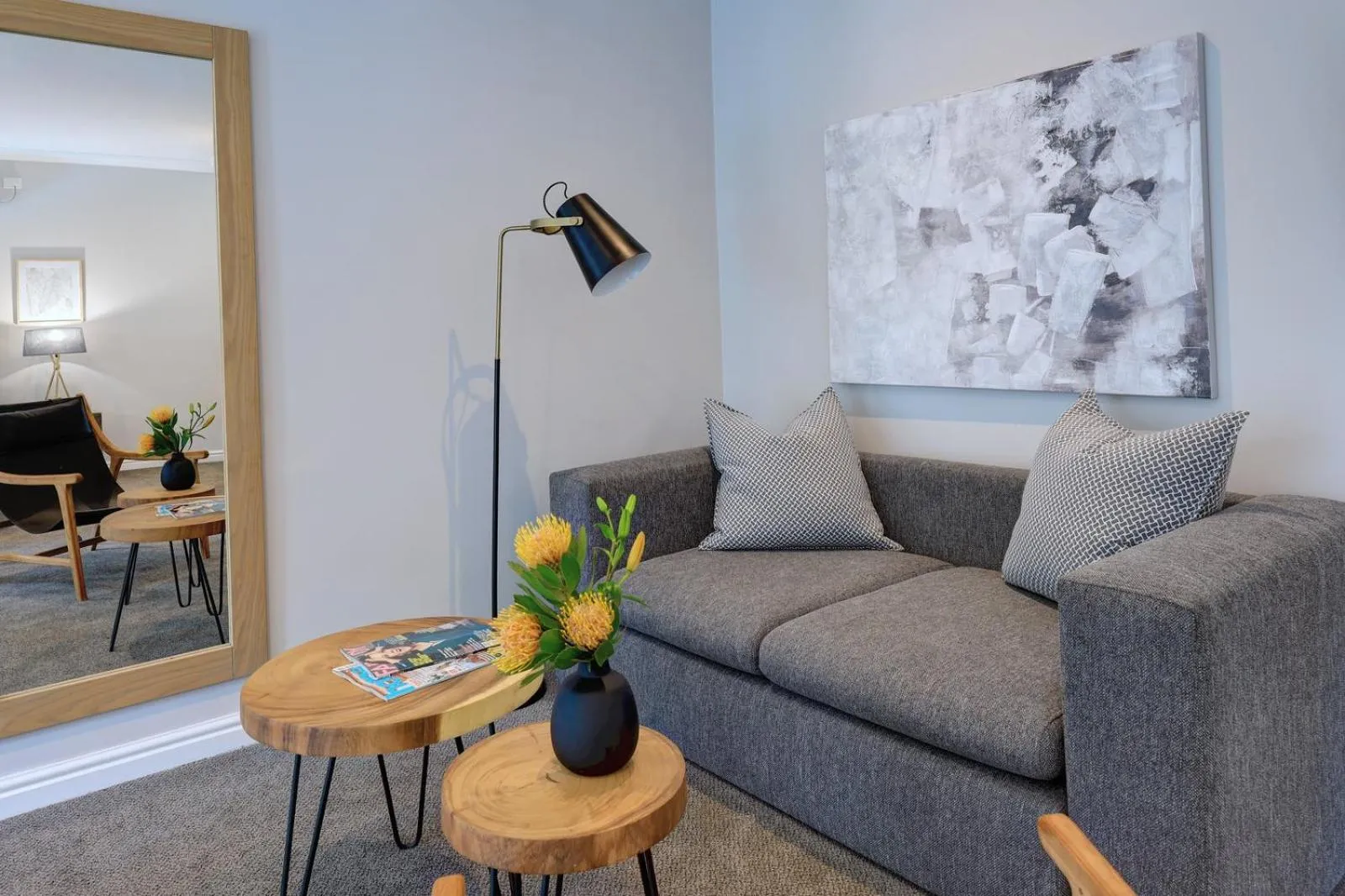 Living room in Bay Lodge on the Beach
