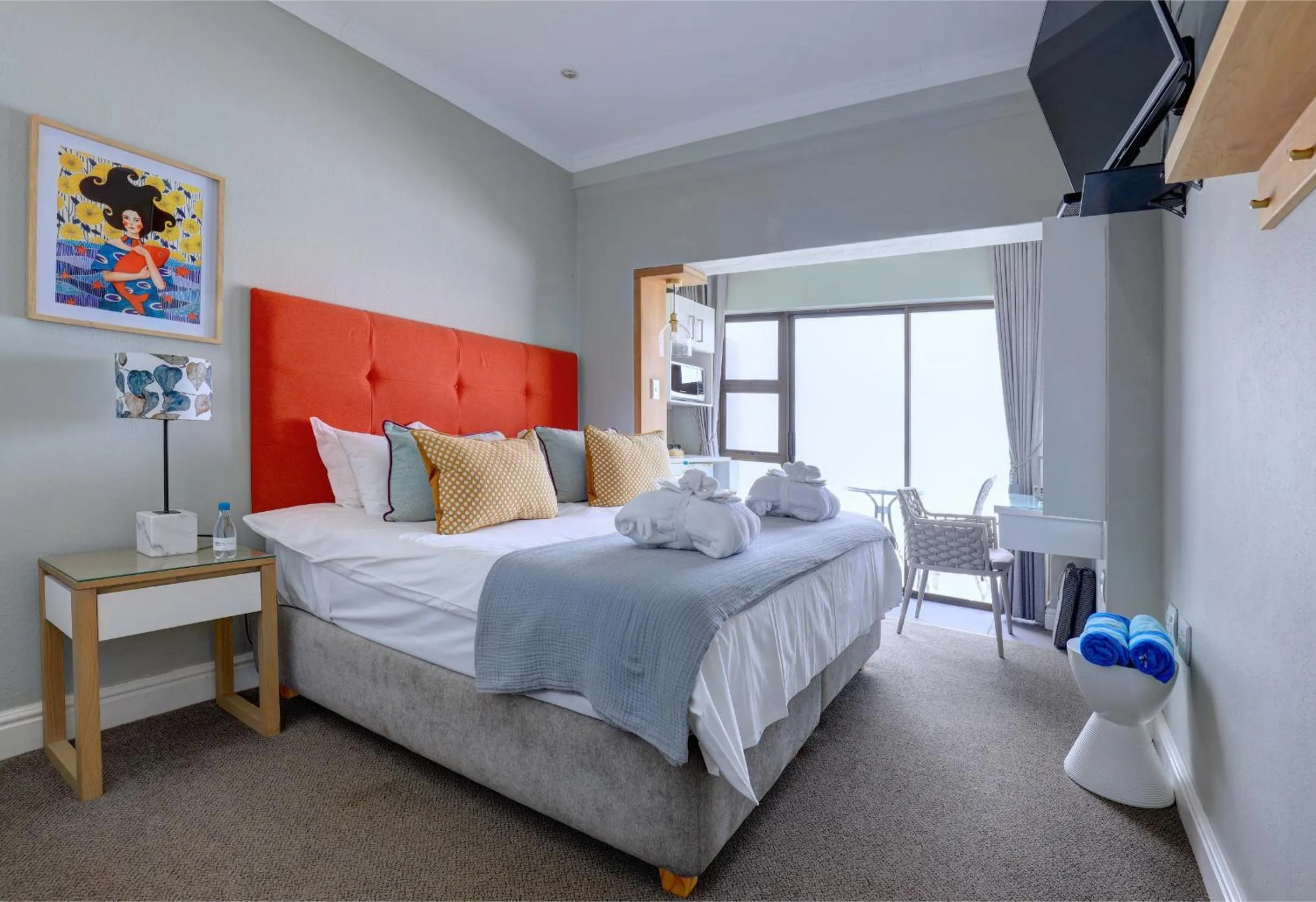 Bed in Bay Lodge on the Beach