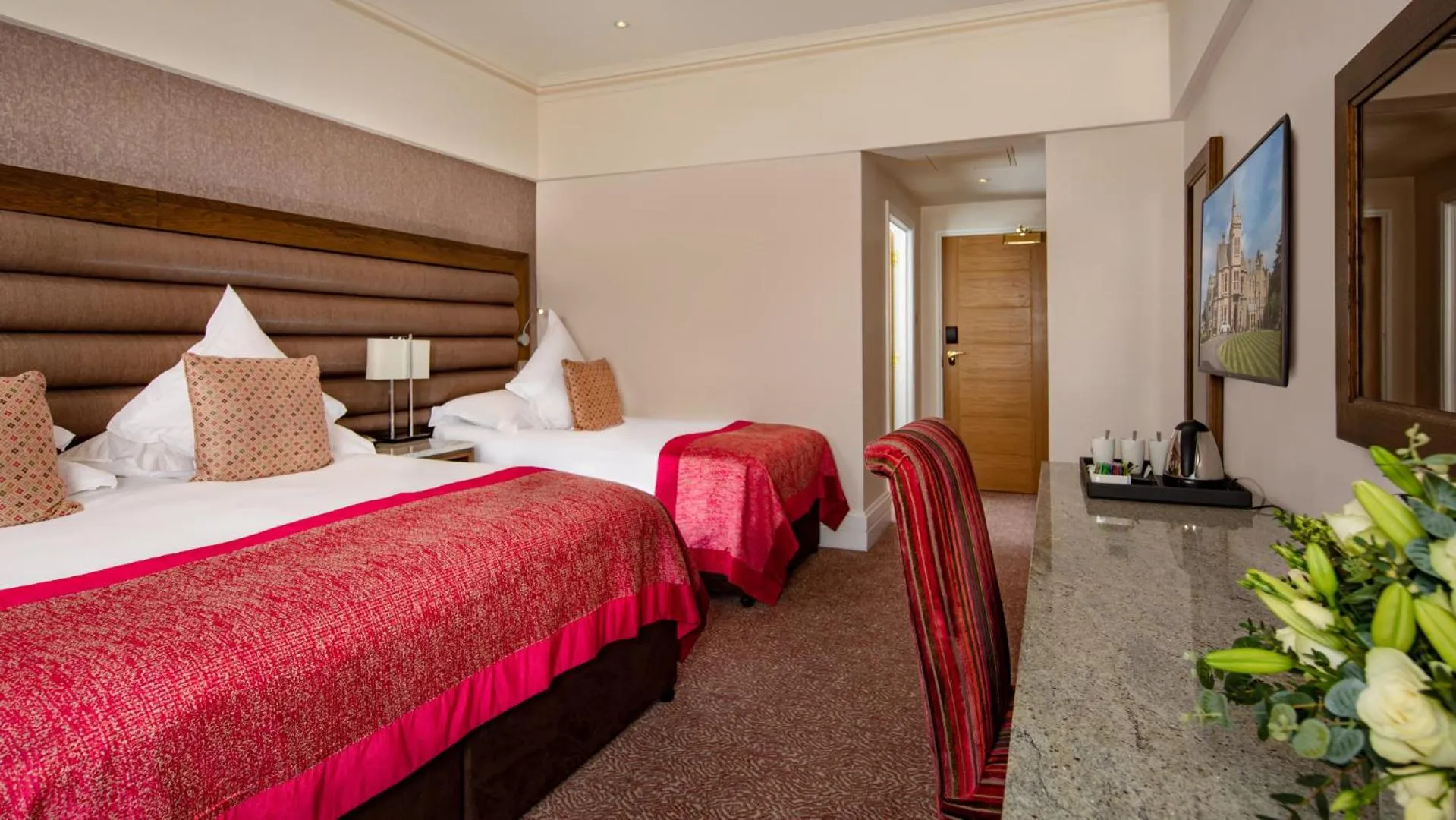 Bedroom, Bed in The Culloden Estate and Spa