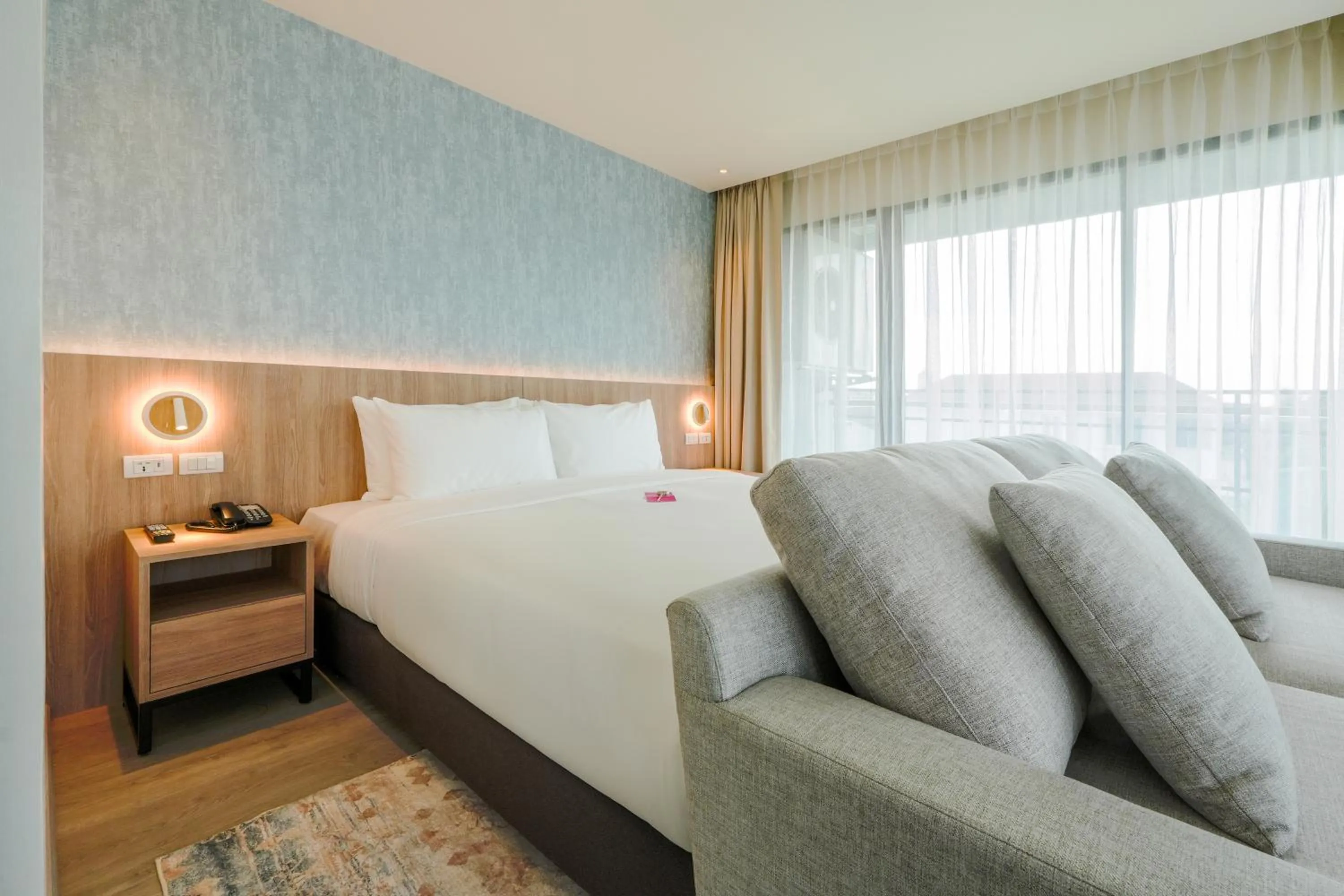 Bed in GLOW Bangkok Riverside