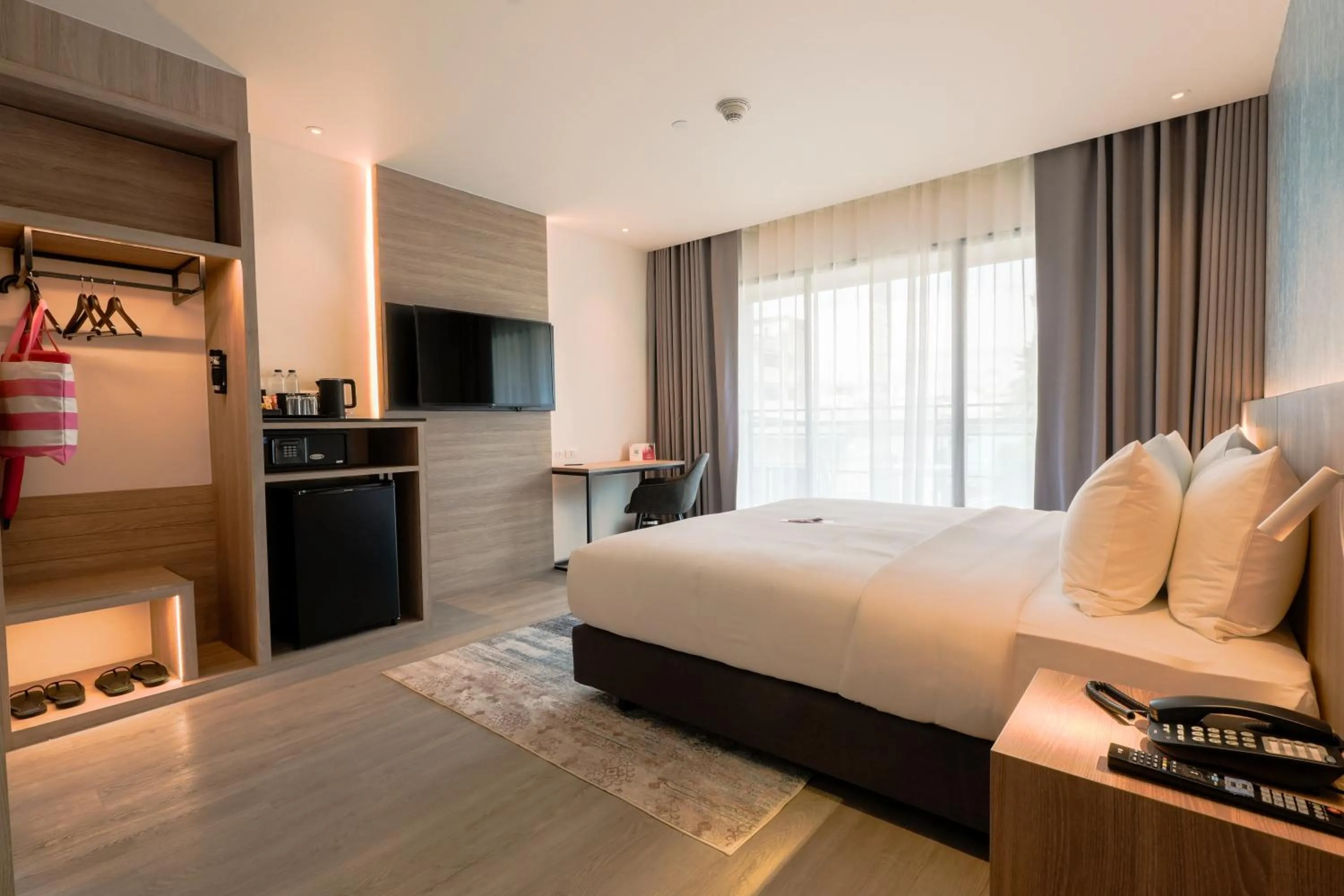 Bed in GLOW Bangkok Riverside