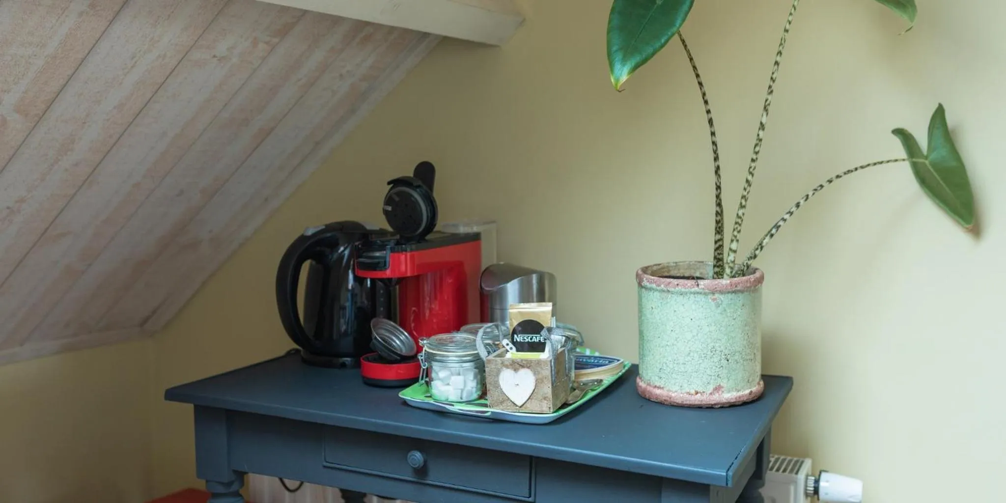 Coffee/tea facilities in B&B De Ouw Skuur