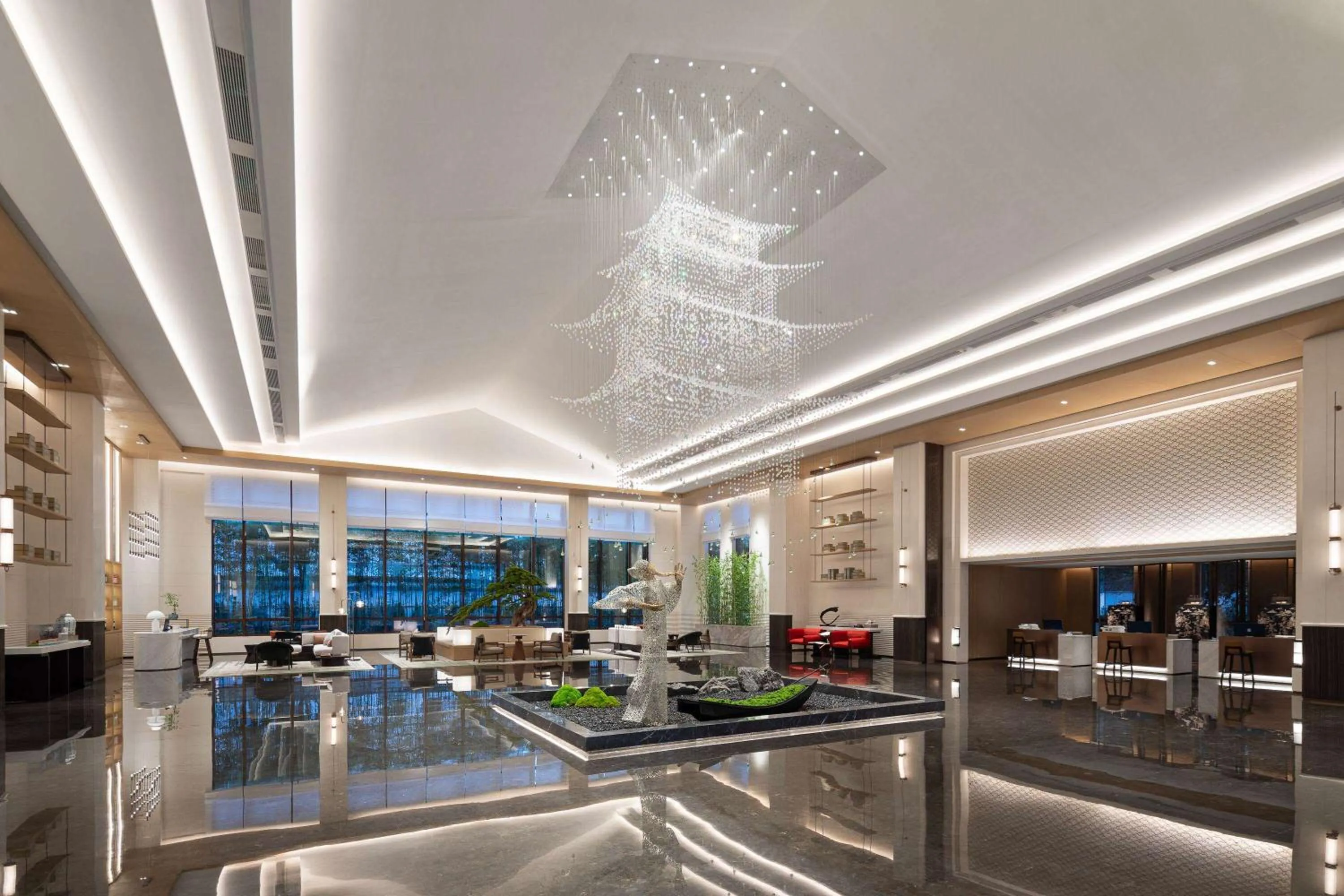 Lobby or reception in Wyndham Grand Xinchang Downtown