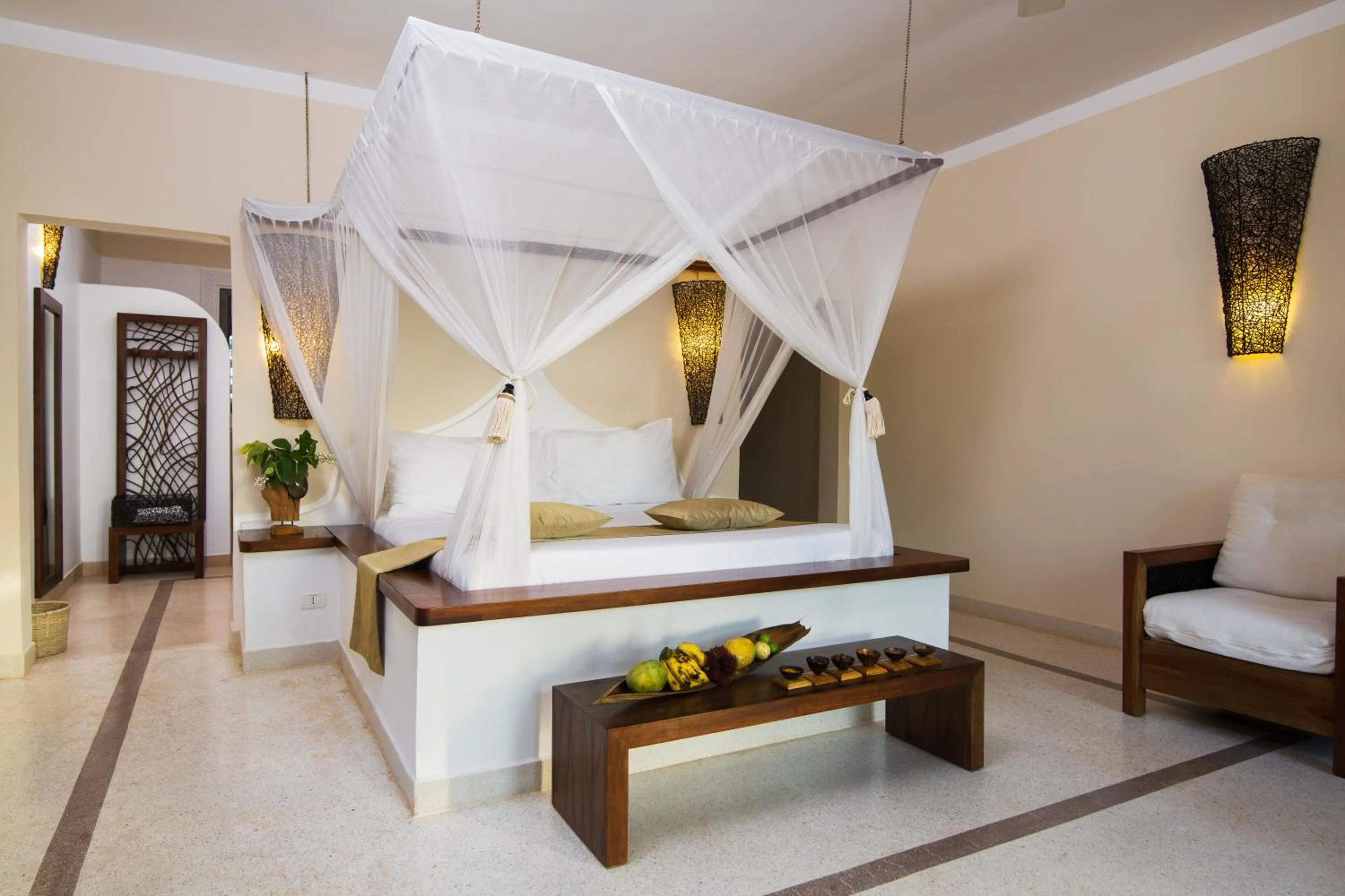 Bed in Fruit & Spice Wellness Resort Zanzibar