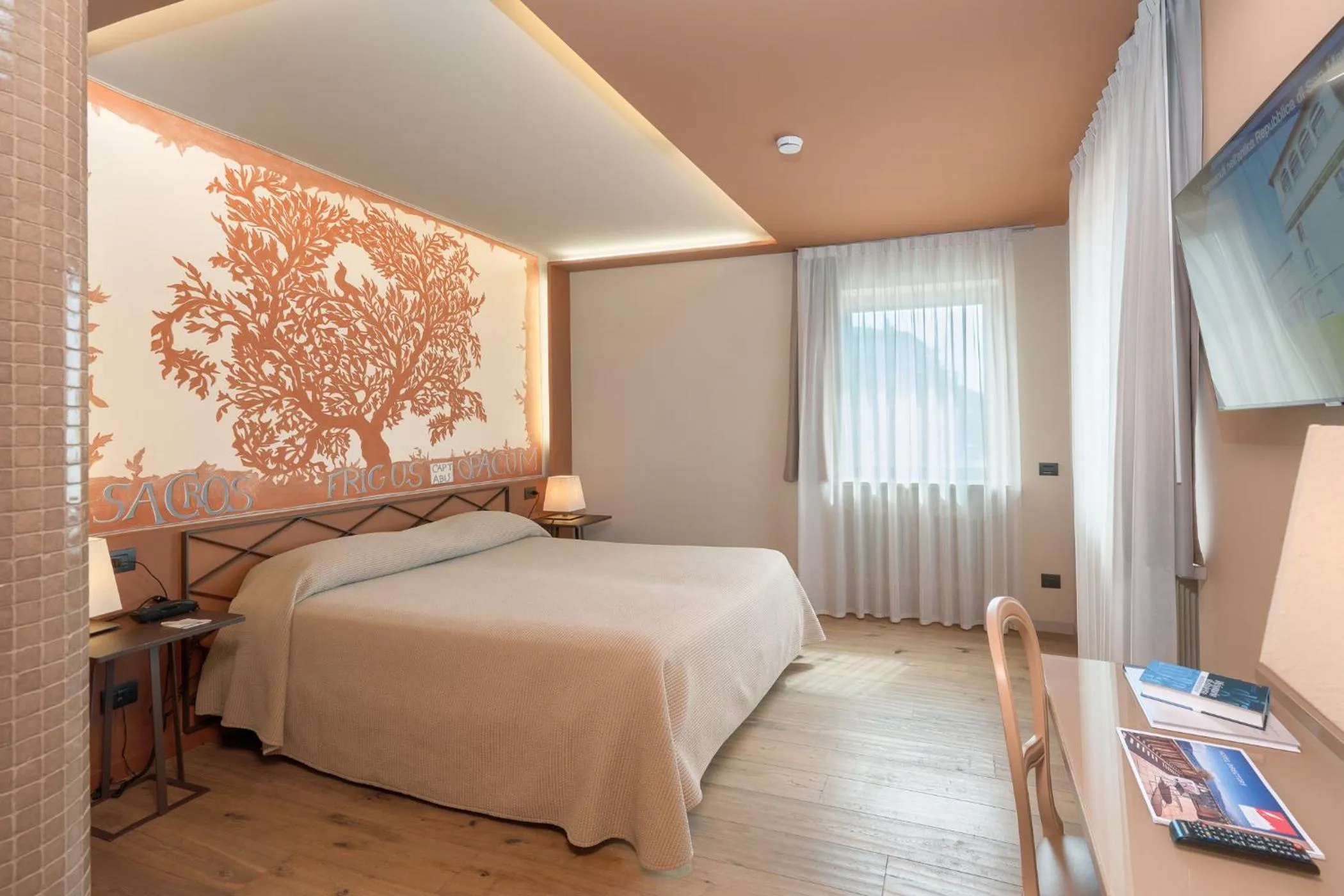 Bedroom, Bed in Titano Suites