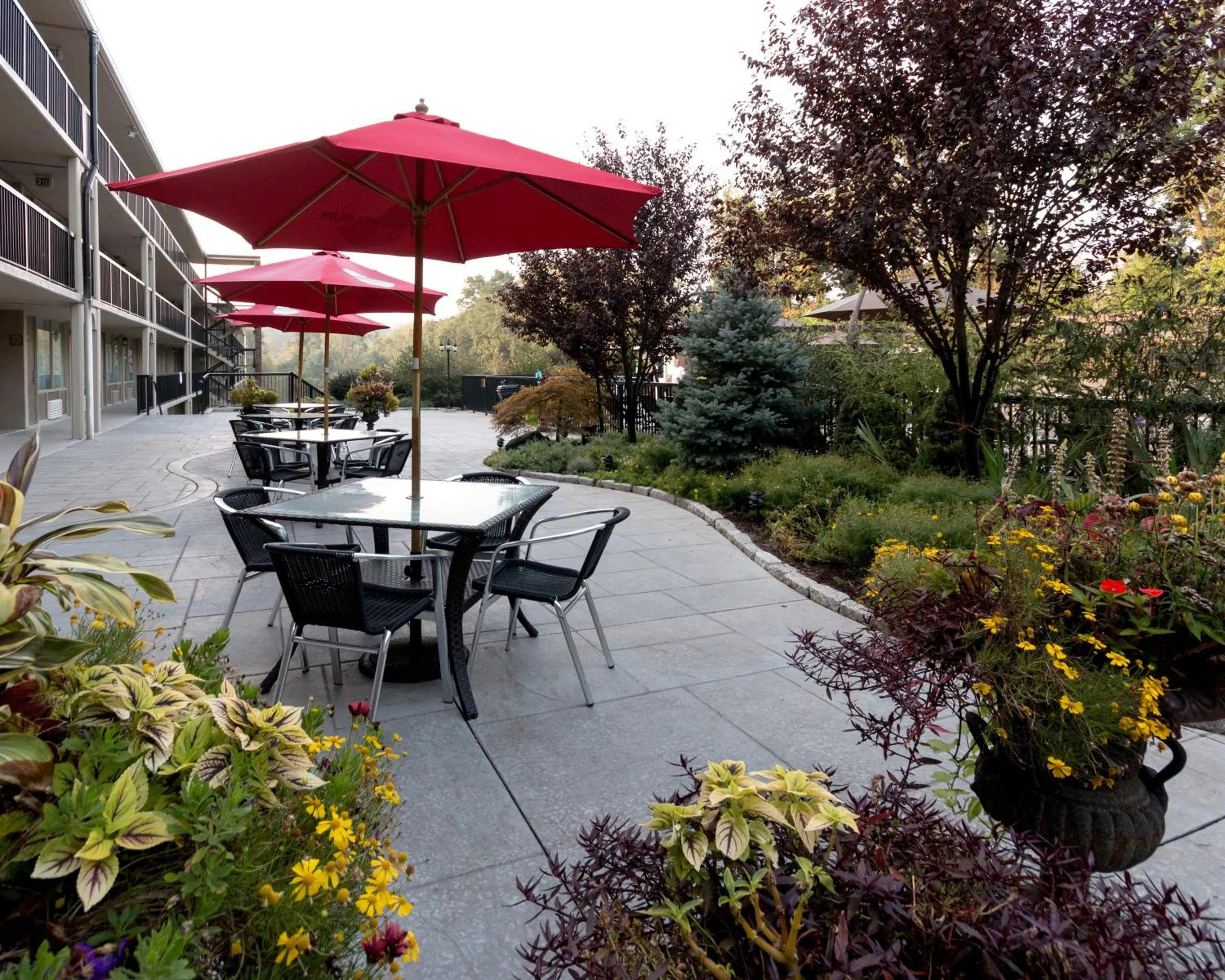 Garden view in New Hope Inn & Suites