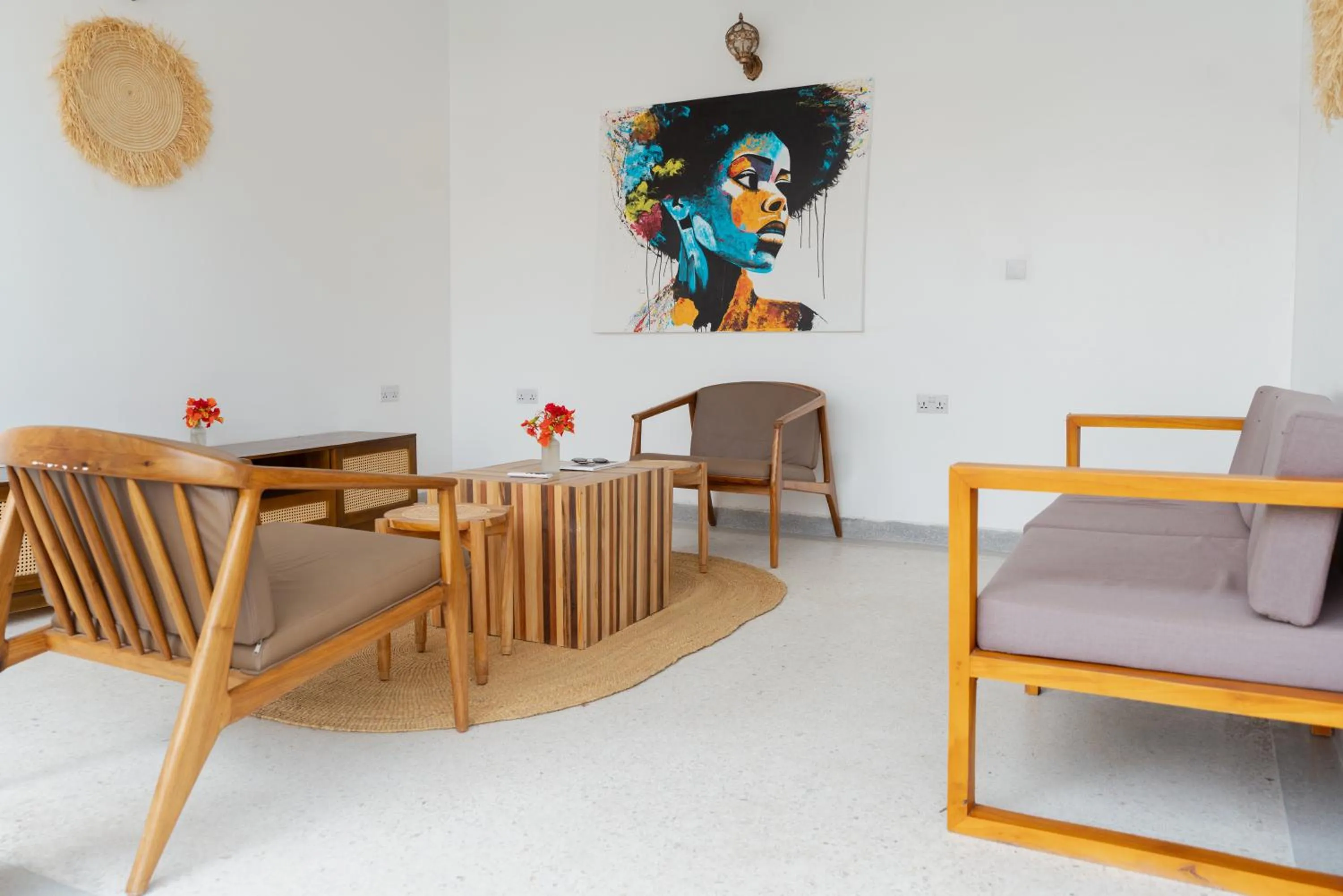 Seating area in Leparadis Zanzibar Boutique Hotel