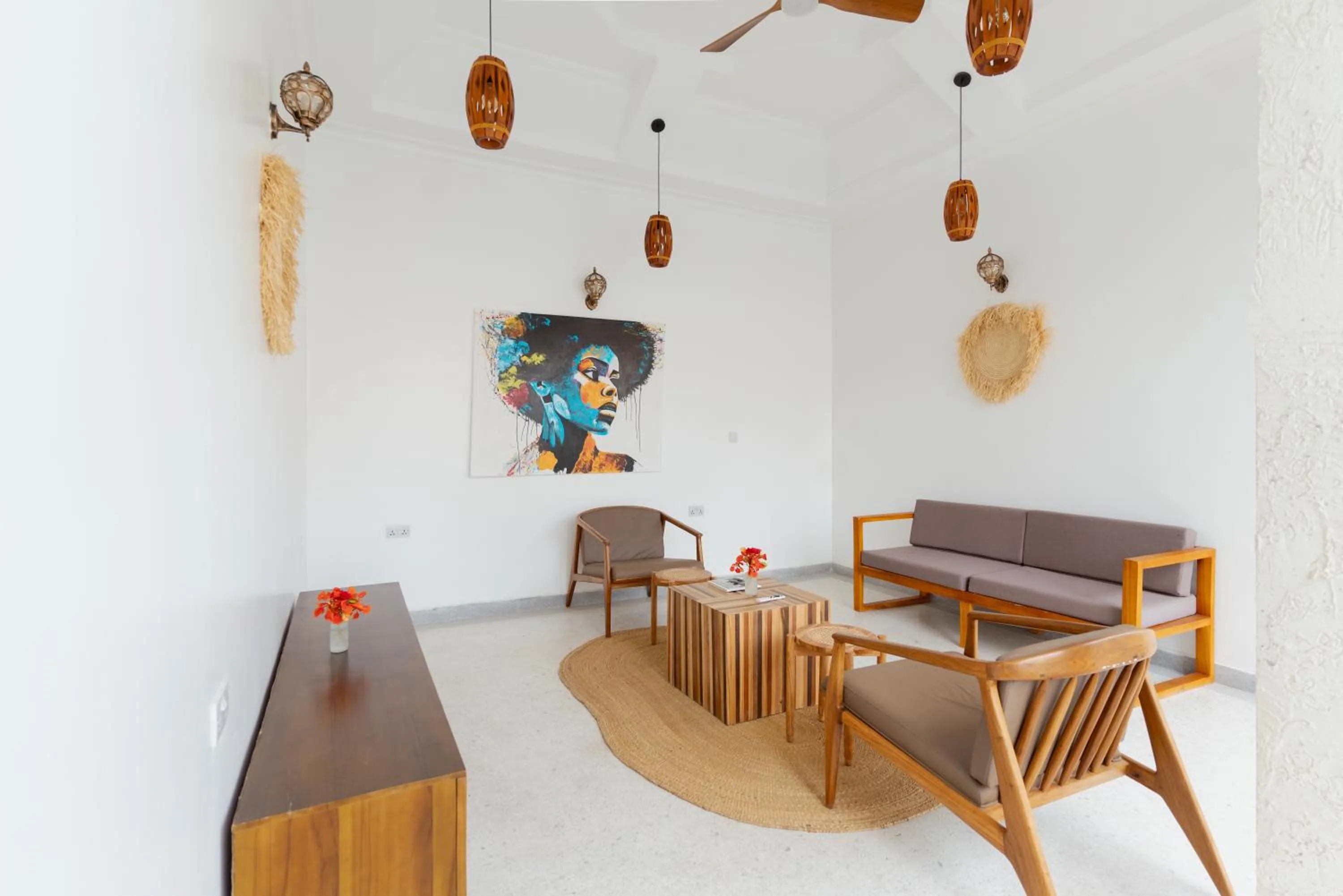 Seating area in Leparadis Zanzibar Boutique Hotel