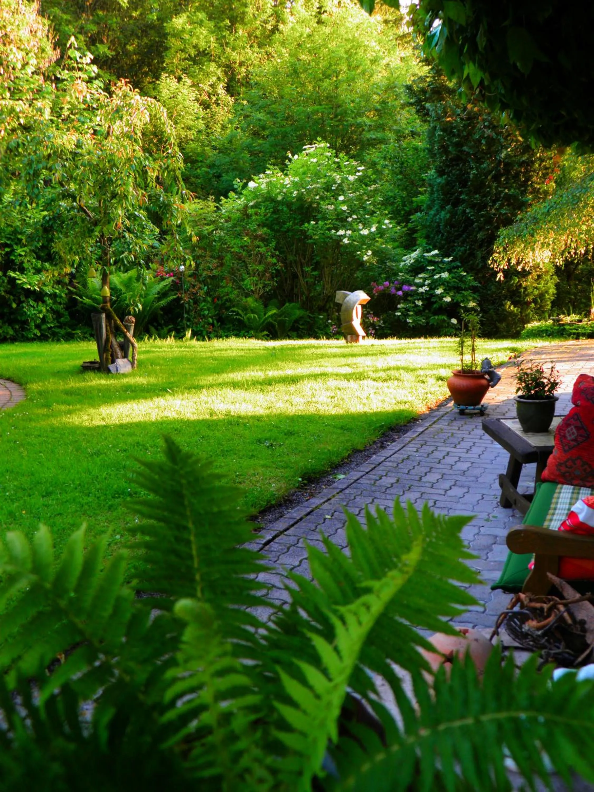 Garden in Gasthof Walhalja