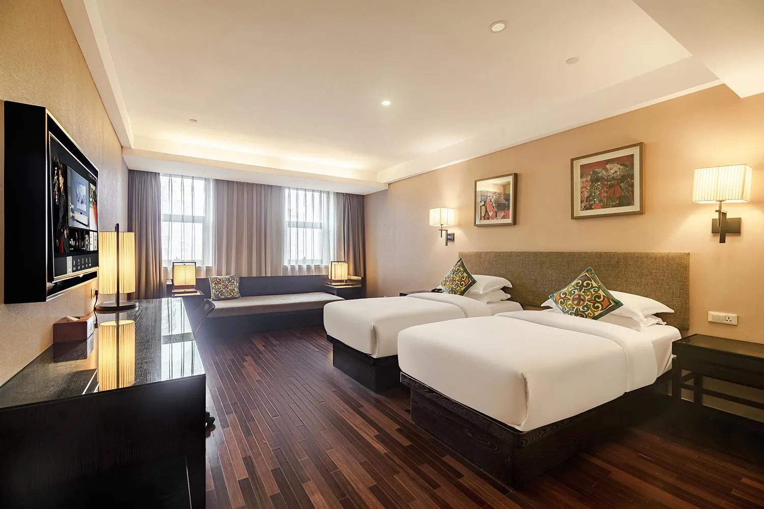 Bed in SSAW Boutique Hotel Hangzhou East - Free Self Service Laundry