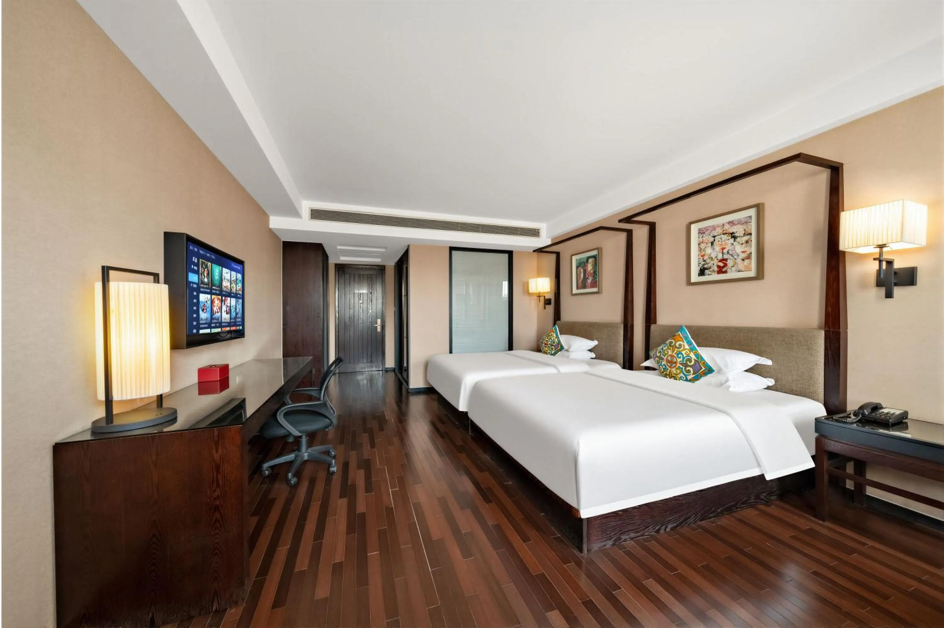 Bed in SSAW Boutique Hotel Hangzhou East - Free Self Service Laundry