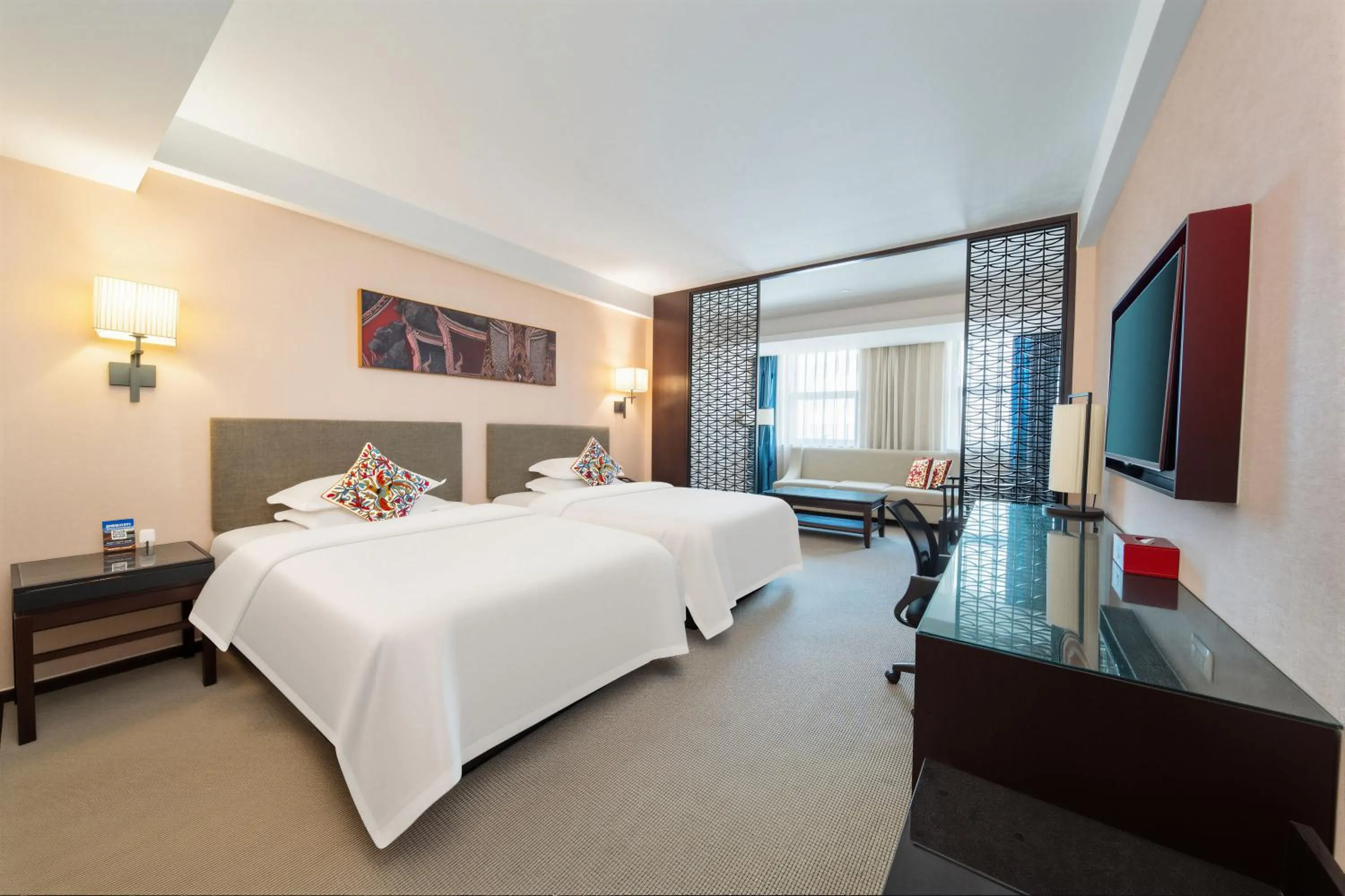 Bed in SSAW Boutique Hotel Hangzhou East - Free Self Service Laundry