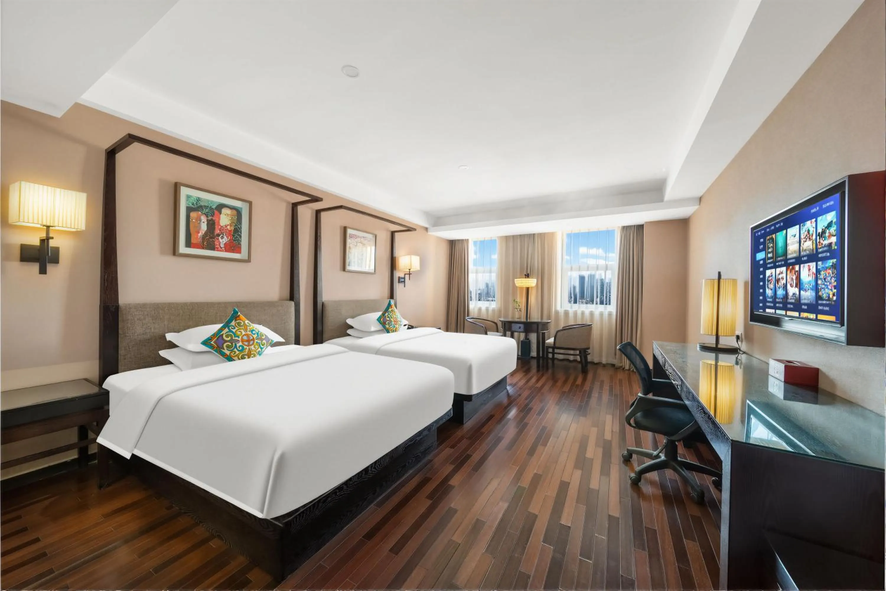 Bed in SSAW Boutique Hotel Hangzhou East - Free Self Service Laundry