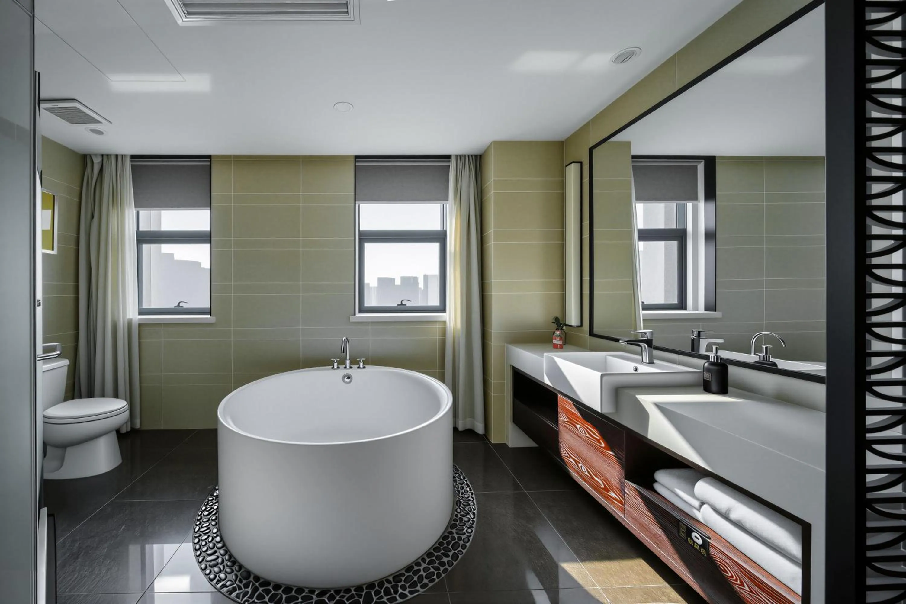 Toilet in SSAW Boutique Hotel Hangzhou East - Free Self Service Laundry