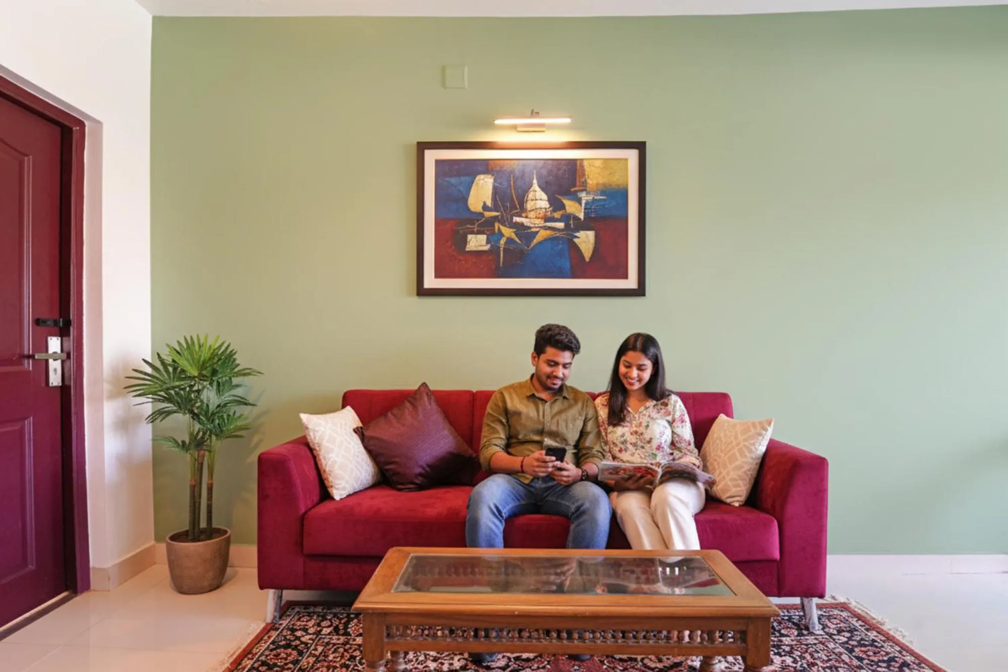 Seating area in Via Bala Garden - Nr Ooty Toy Train Tourist Park