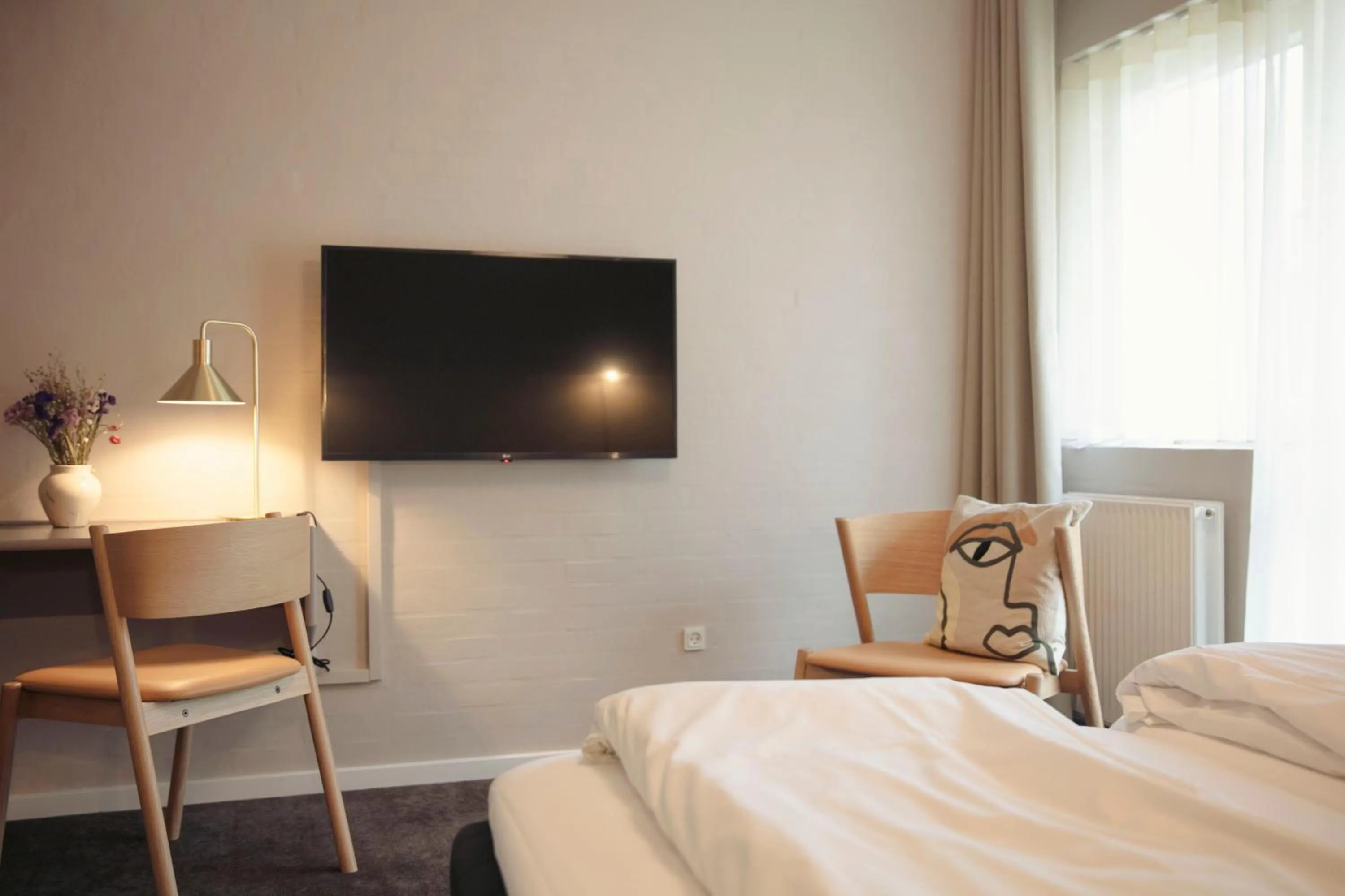 Bed in Fjelsted Skov Hotel & Konference