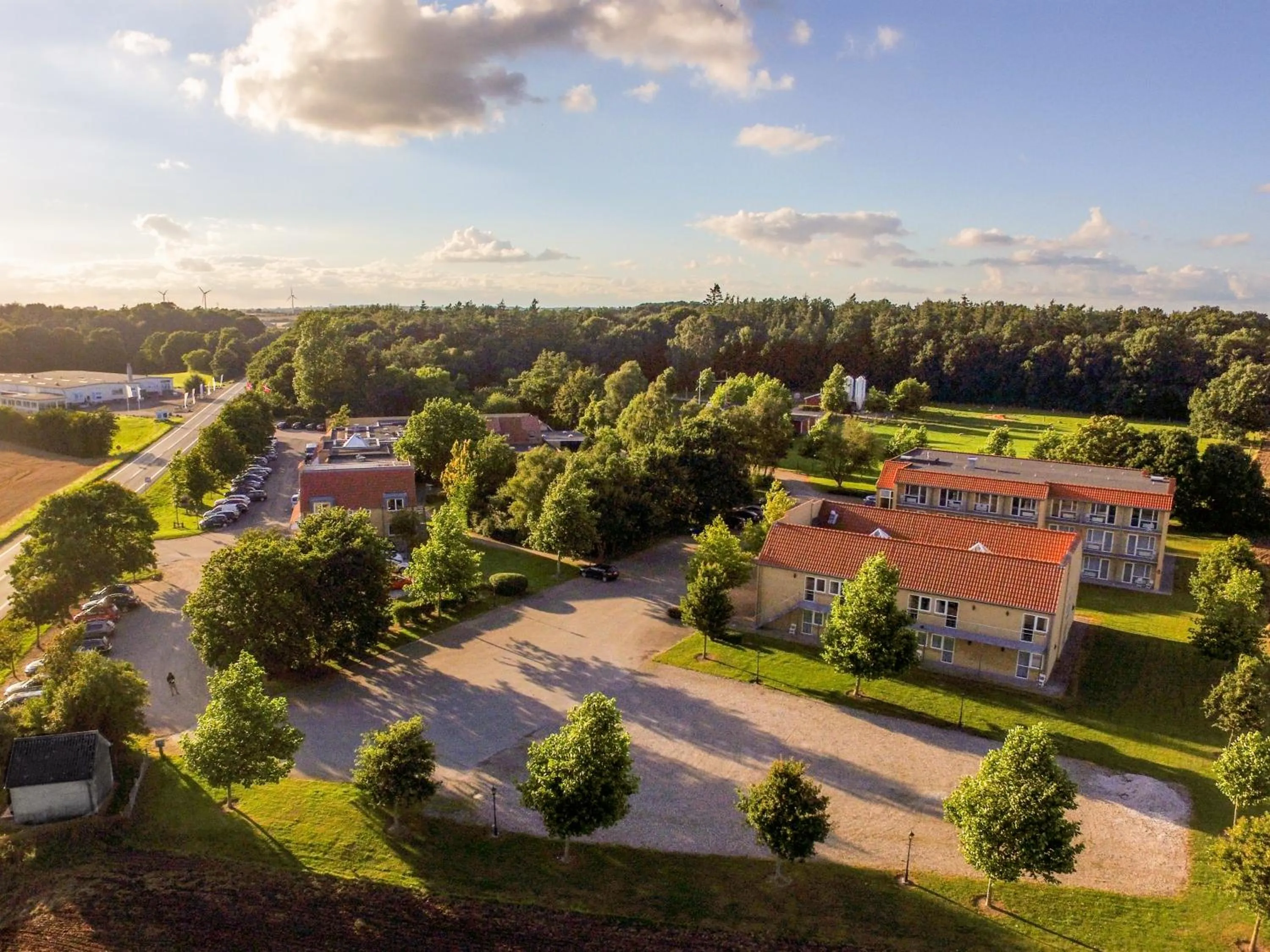 Bird's eye view in Fjelsted Skov Hotel & Konference
