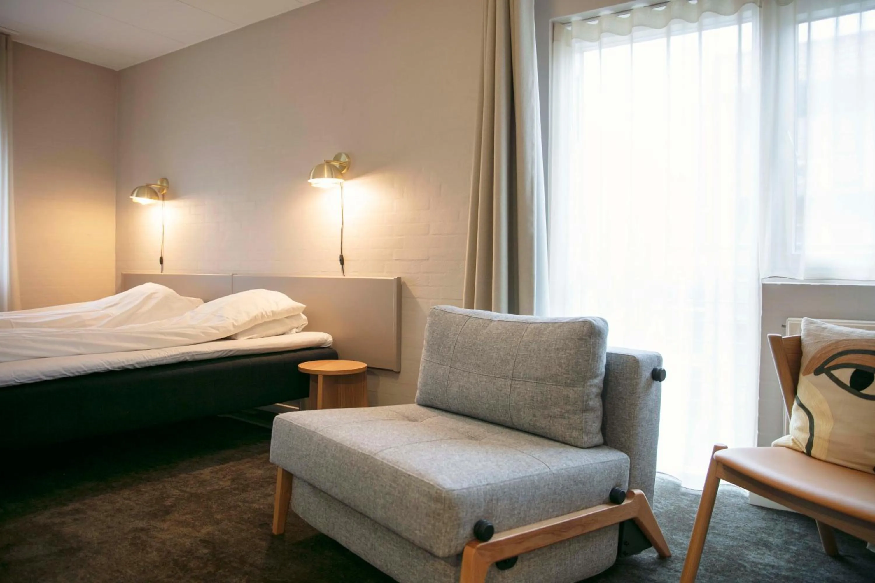 Bed in Fjelsted Skov Hotel & Konference