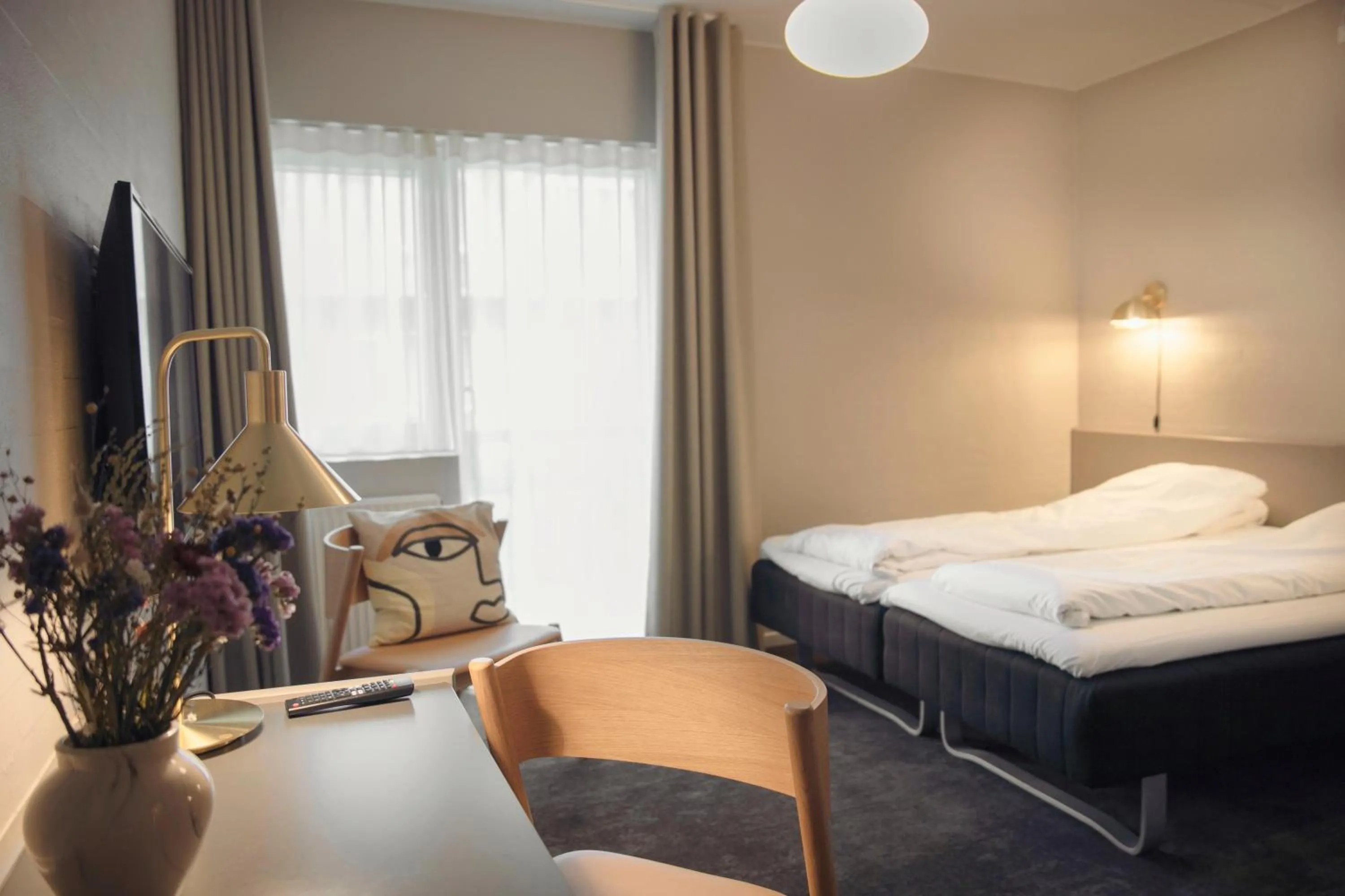 Bed in Fjelsted Skov Hotel & Konference