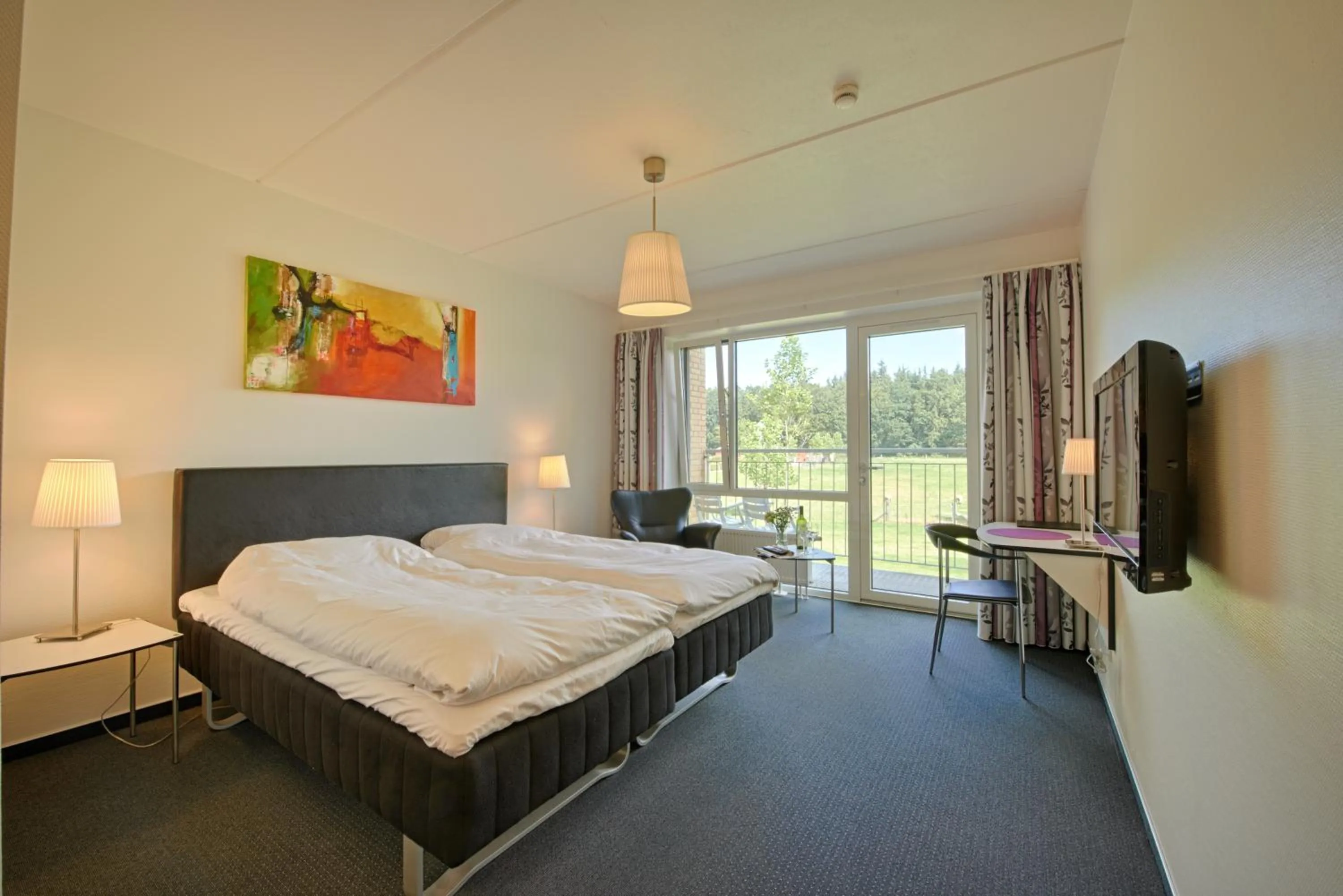 Bed in Fjelsted Skov Hotel & Konference