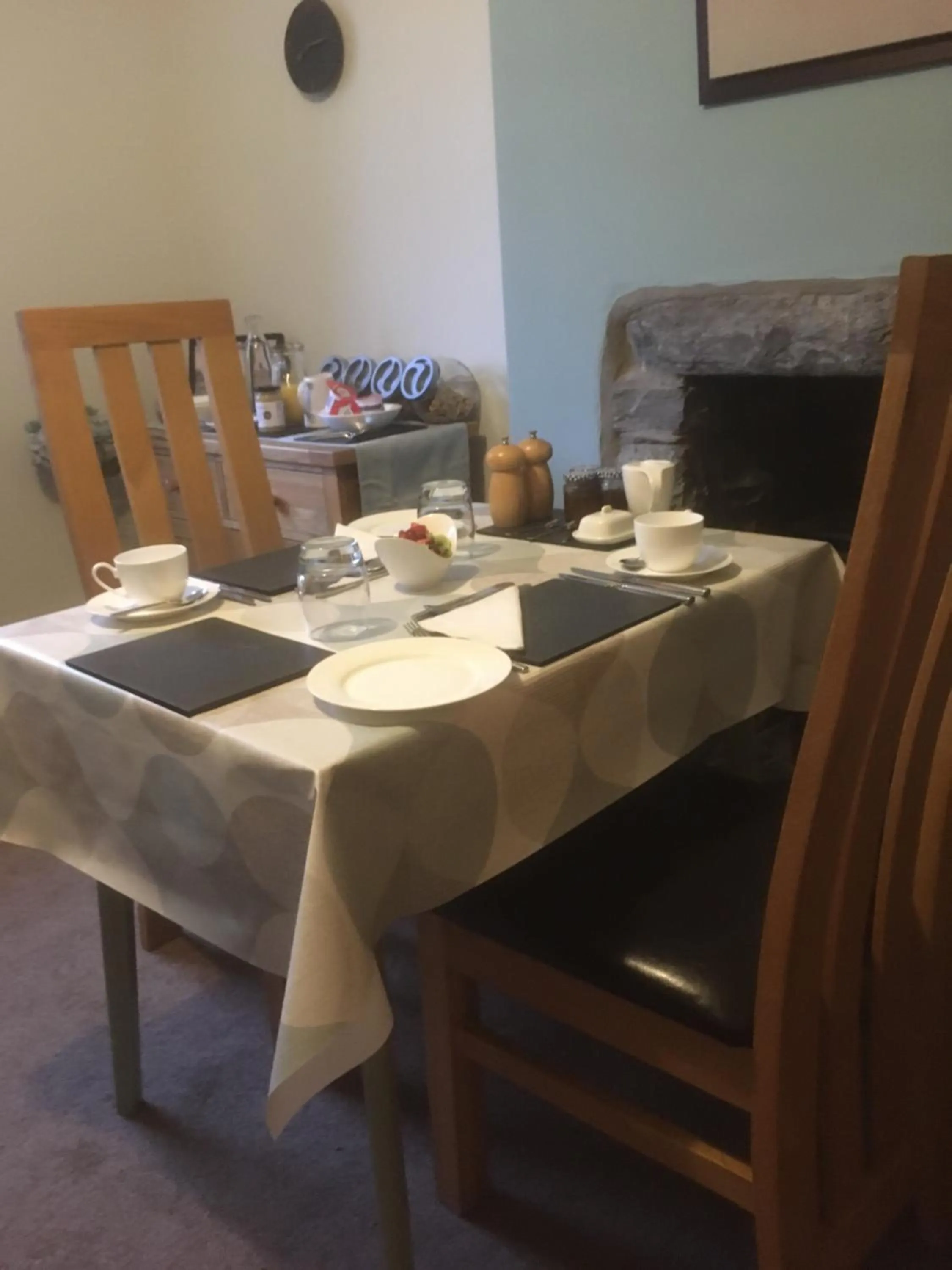 Dining area in Garth Engan Private Self Contained B&B with Garden Area