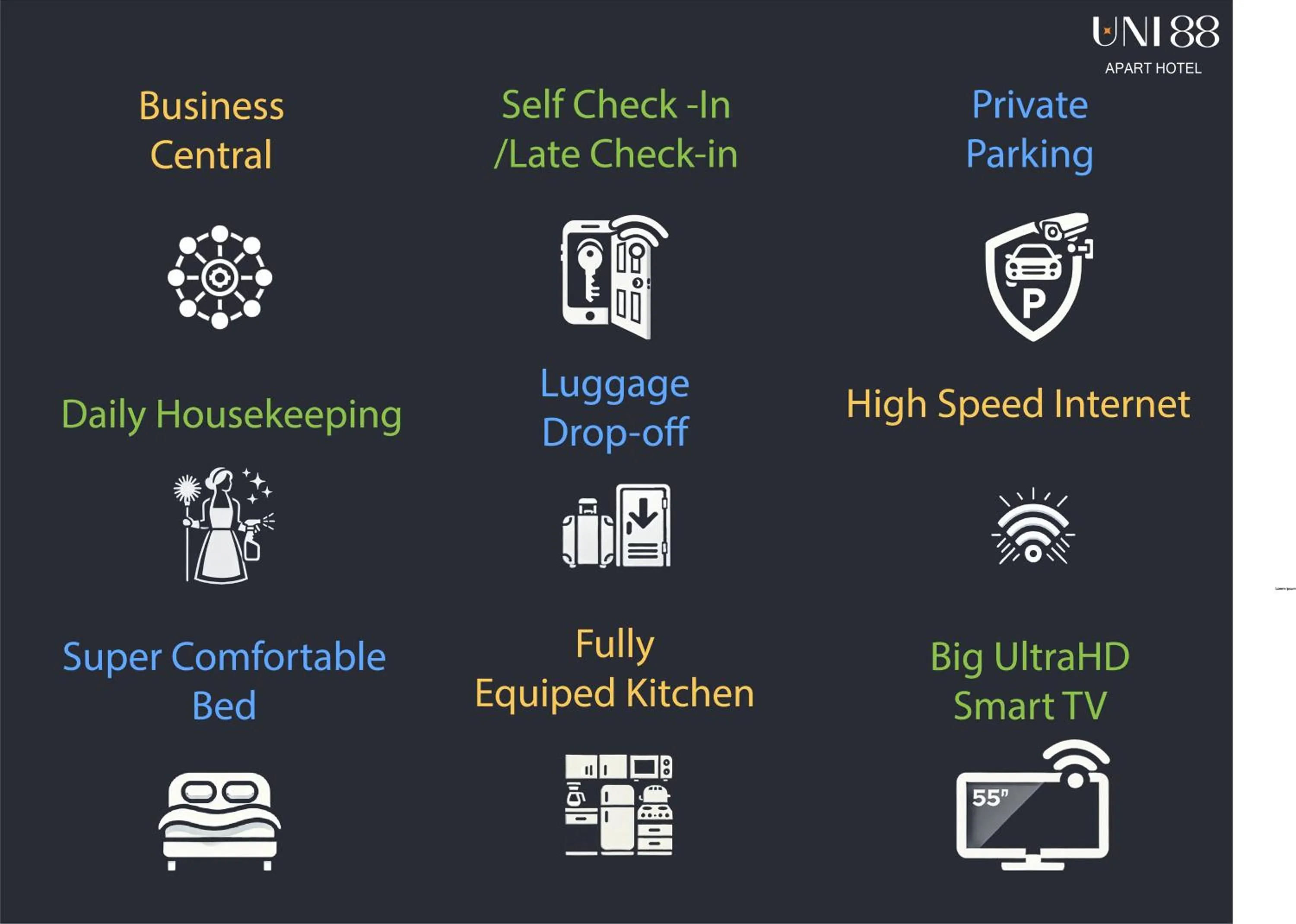 Business facilities in Uni88 Apartments Hotel