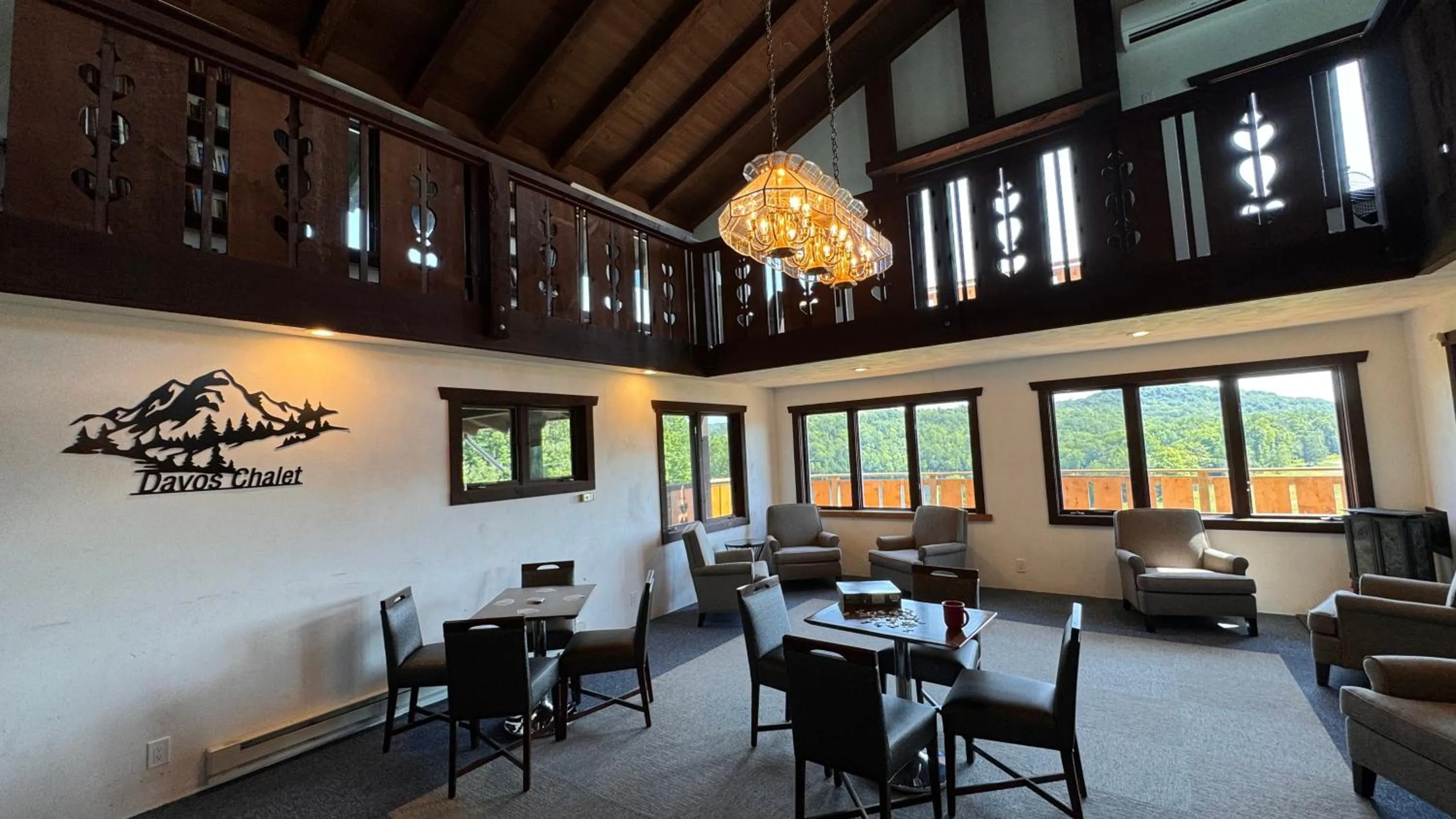 Living room in Davos Chalet