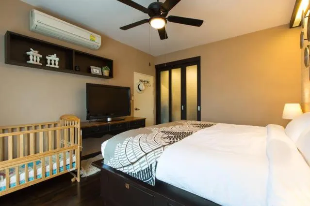 Bedroom, Bed in Baan Sandao D201