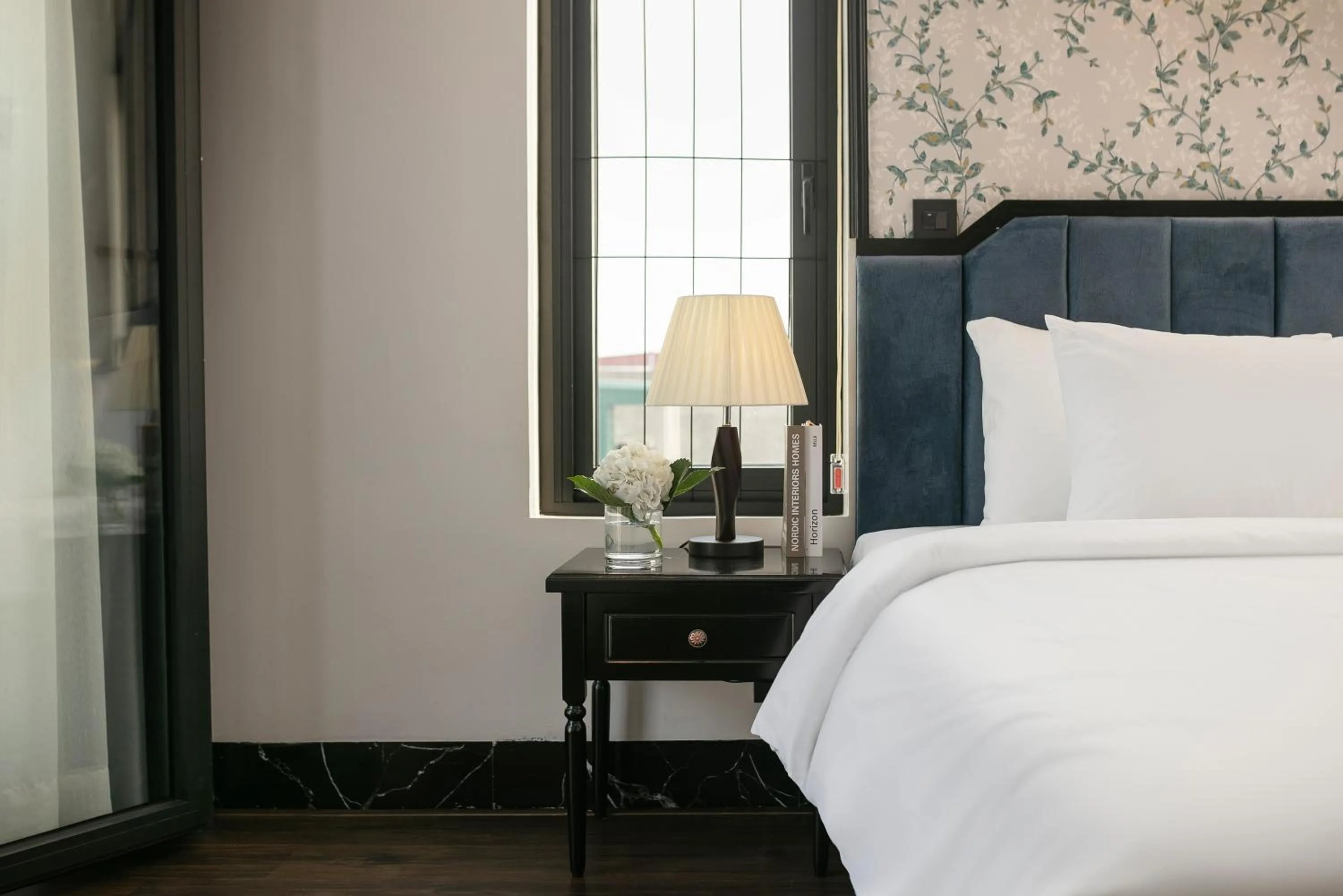 Decorative detail, Bed in Phat Diem Plaza Hotel